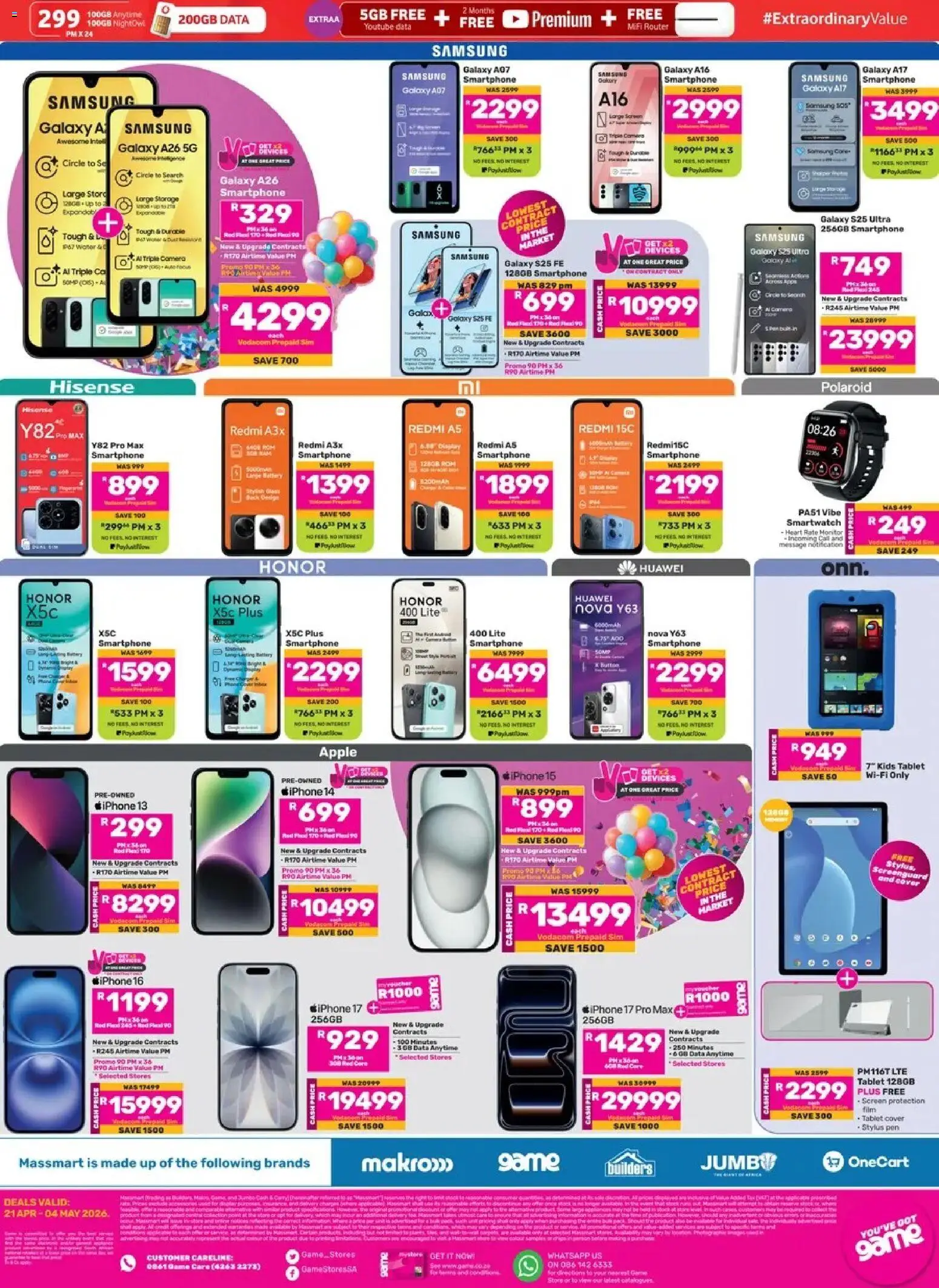 New Game catalogue – valid from 21.04.2026 | Page: 12 | Products: Router, Cover, Smartwatch, Battery