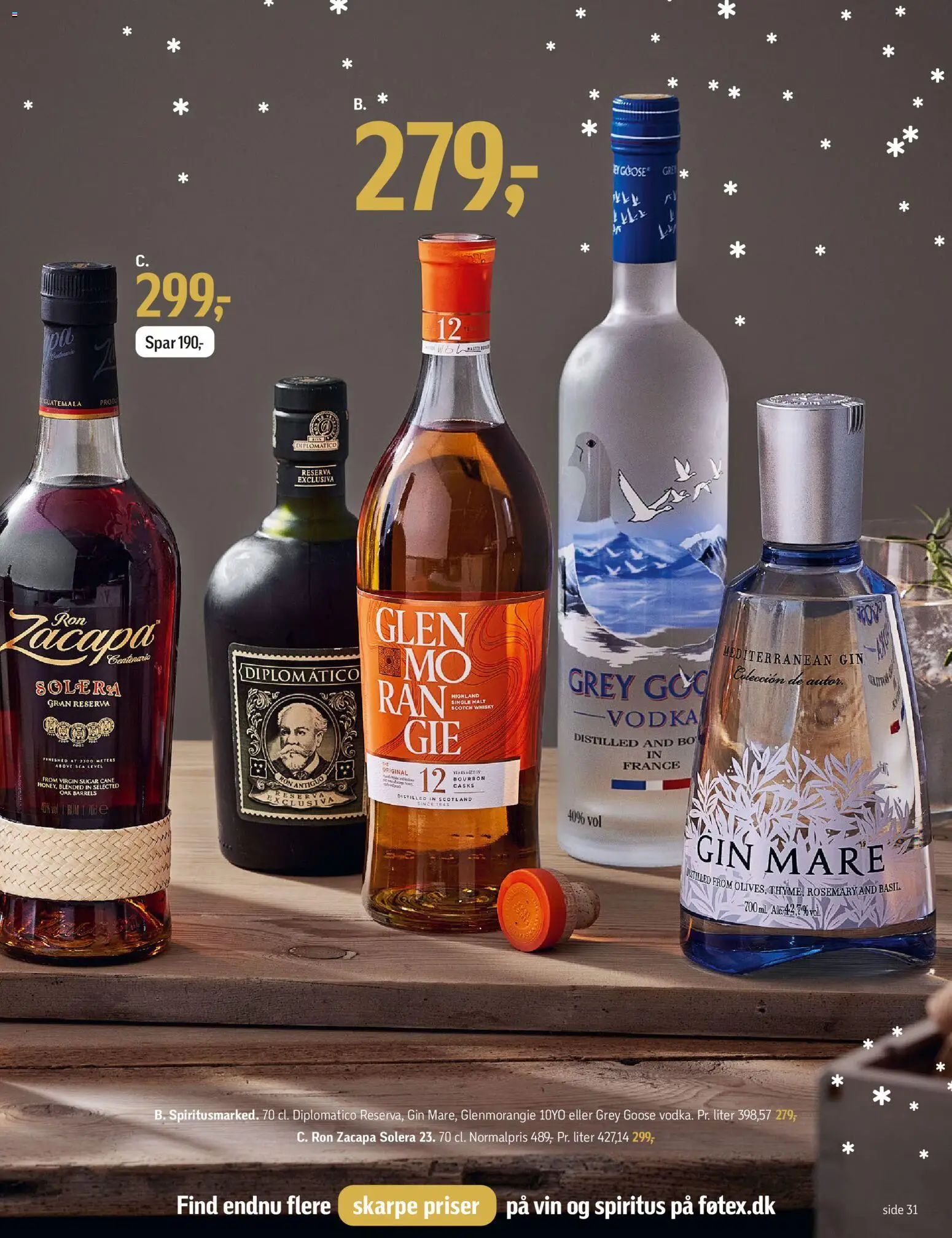Føtex tilbudsavis – gyldig fra 28.11.2025 | Side: 31 | Produkter: Vin, Gin, Vodka, Whisky