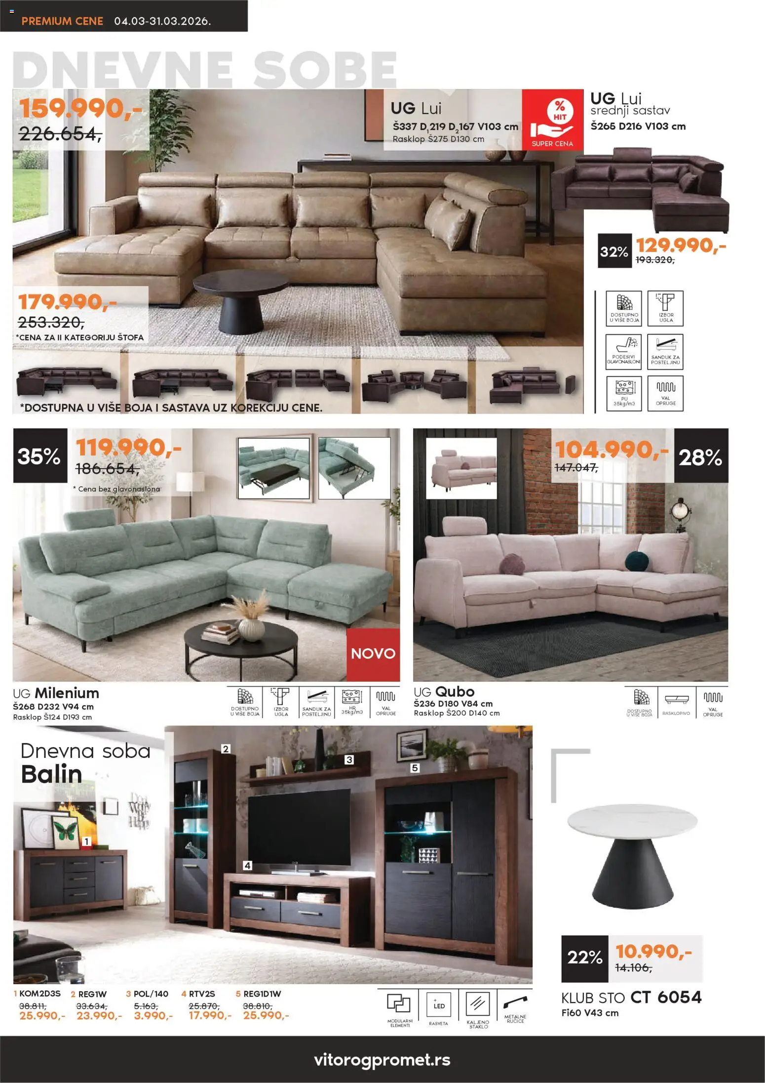 Vitorog katalog - važi od 04.03.2026 | Strana: 2 | Proizvode: Sto
