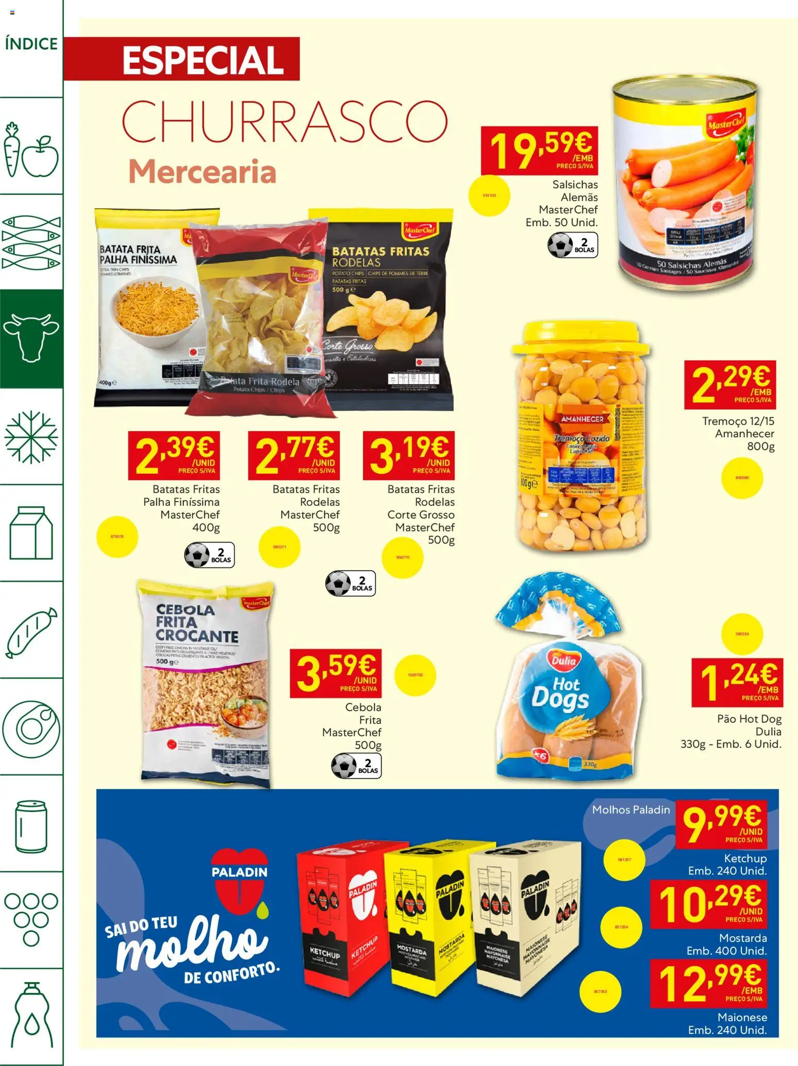 Recheio - Horeca Bons Negócios Madeira │ válido de 21.04.2026 | Página: 10 | Produtos: Pão, Maionese, Ketchup, Batatas fritas