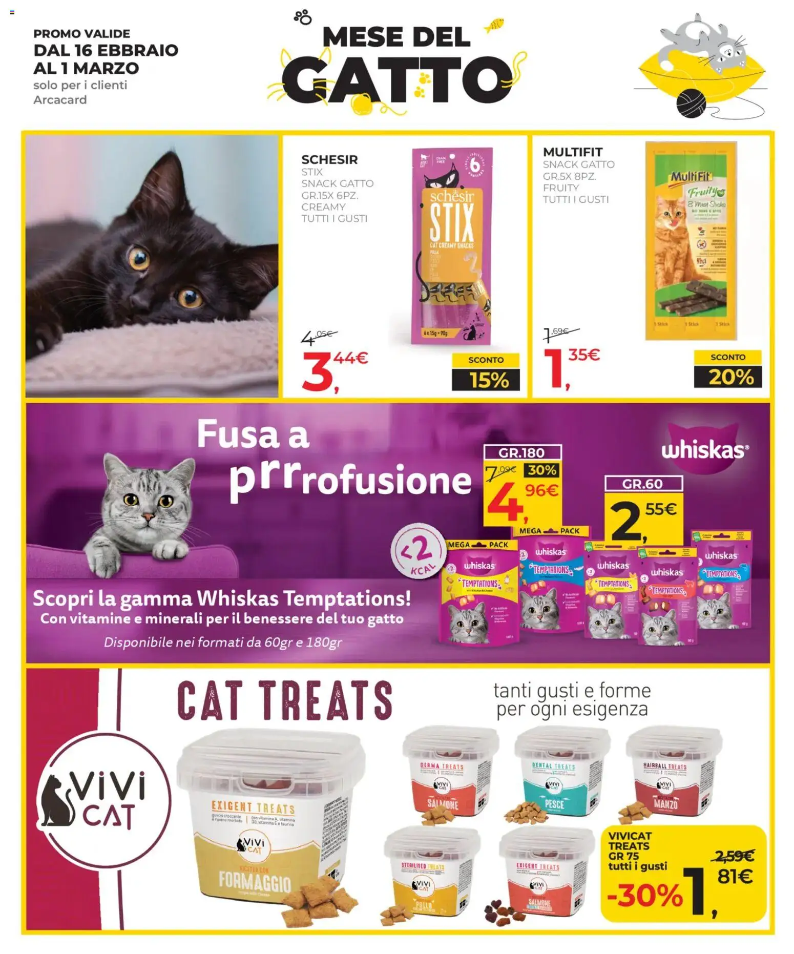 Volantino Arcaplanet del 16.02.2026 | Pagina: 19 | Prodotti: Pollo, Pesce, Manzo, Formaggio