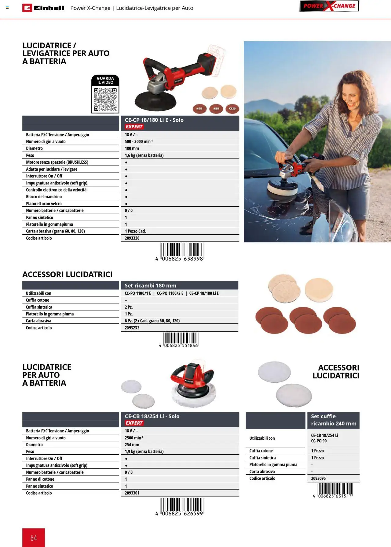 Volantino Einhell del 06.02.2025 | Pagina: 64 | Prodotti: Cuffie, Batteria, Batterie, Caricabatterie