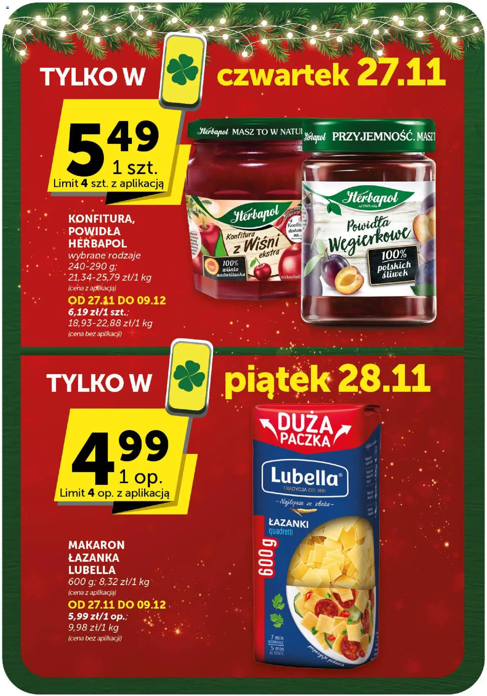 ABC Gazetka - Market od 27.11.2025 | Strona: 4 | Produkty: Powidła, Makaron