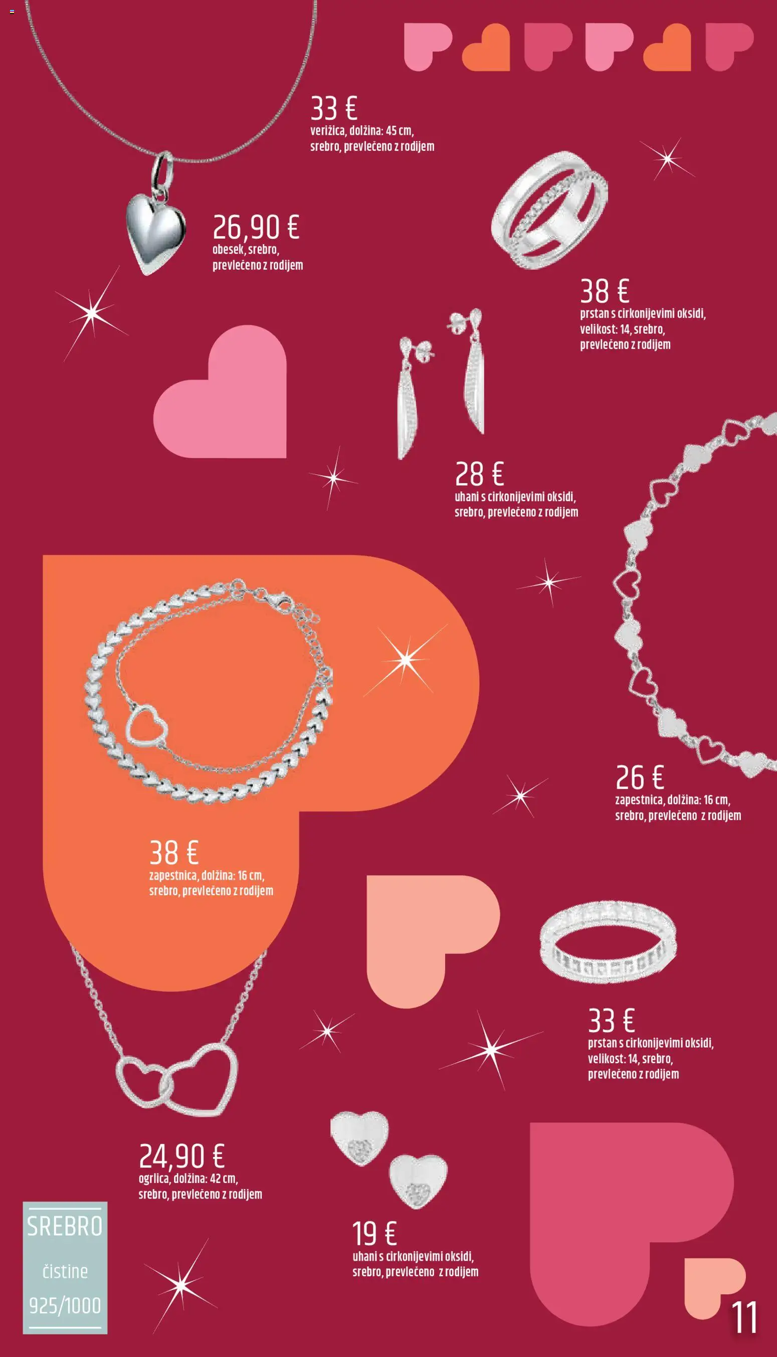 Novi E.leclerc katalog ponudbe – veljaven od 06.02.2026 | Stran: 11 | Izdelki: Prstan, Uhani