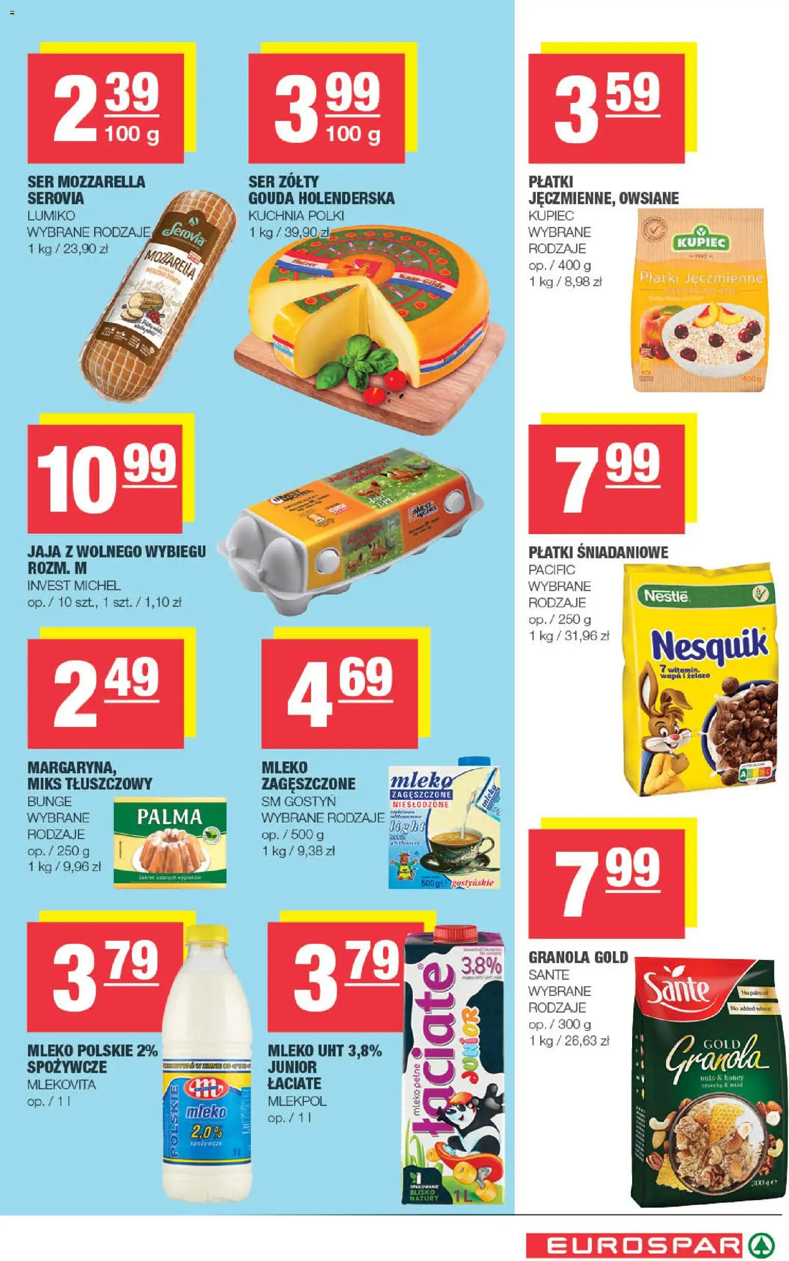 Spar Gazetka - Eurospar od 21.01.2026 | Strona: 5 | Produkty: Miód, Granola, Płatki śniadaniowe, Ser