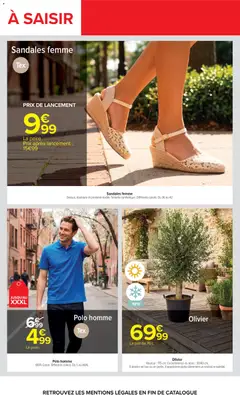 Carrefour - Prévisualisation de Carrefour catalogue valide à partir de 07.04.2026 | Page: 76 | Produits: Polo, Olivier, Sandales