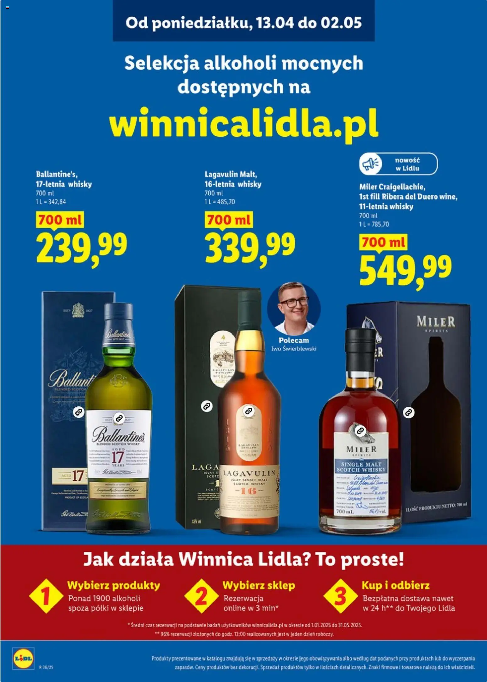 Lidl Katalog alkoholi mocnych od 13.04.2026 | Strona: 30 | Produkty: Whisky
