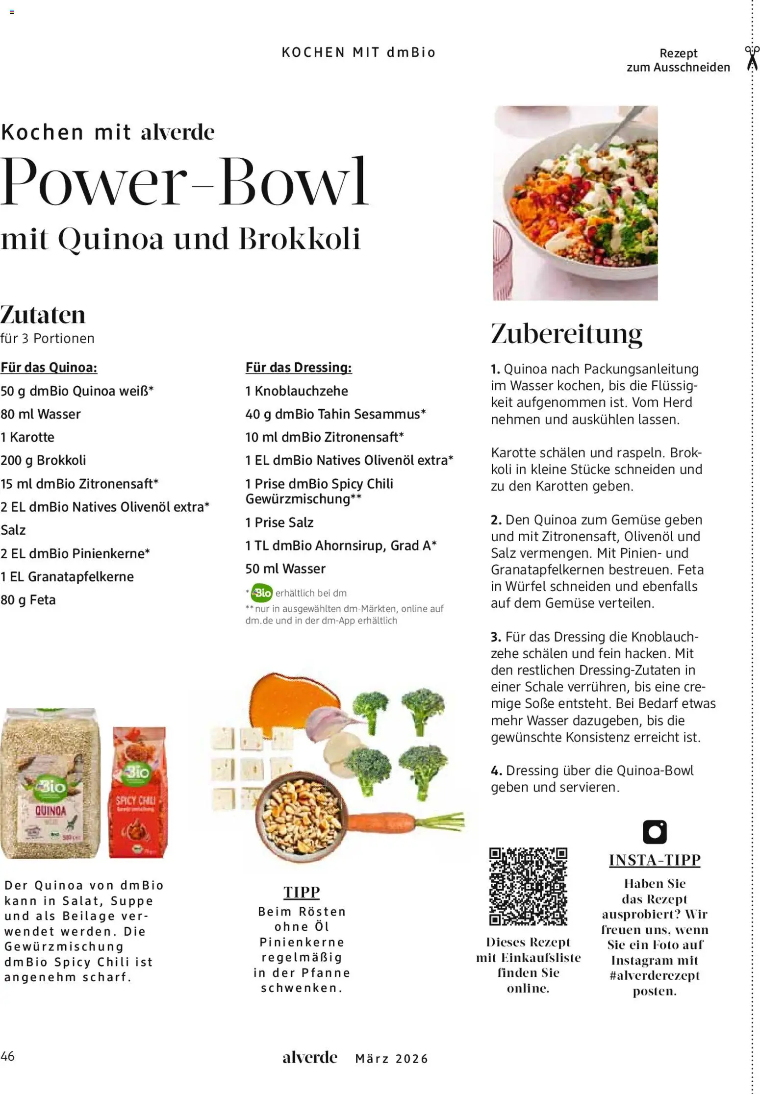 dm drogerie Prospekt 	 – gültig ab 01.03.2026 | Seite: 46 | Produkte: Olivenol, Soße, Chili, Karotte