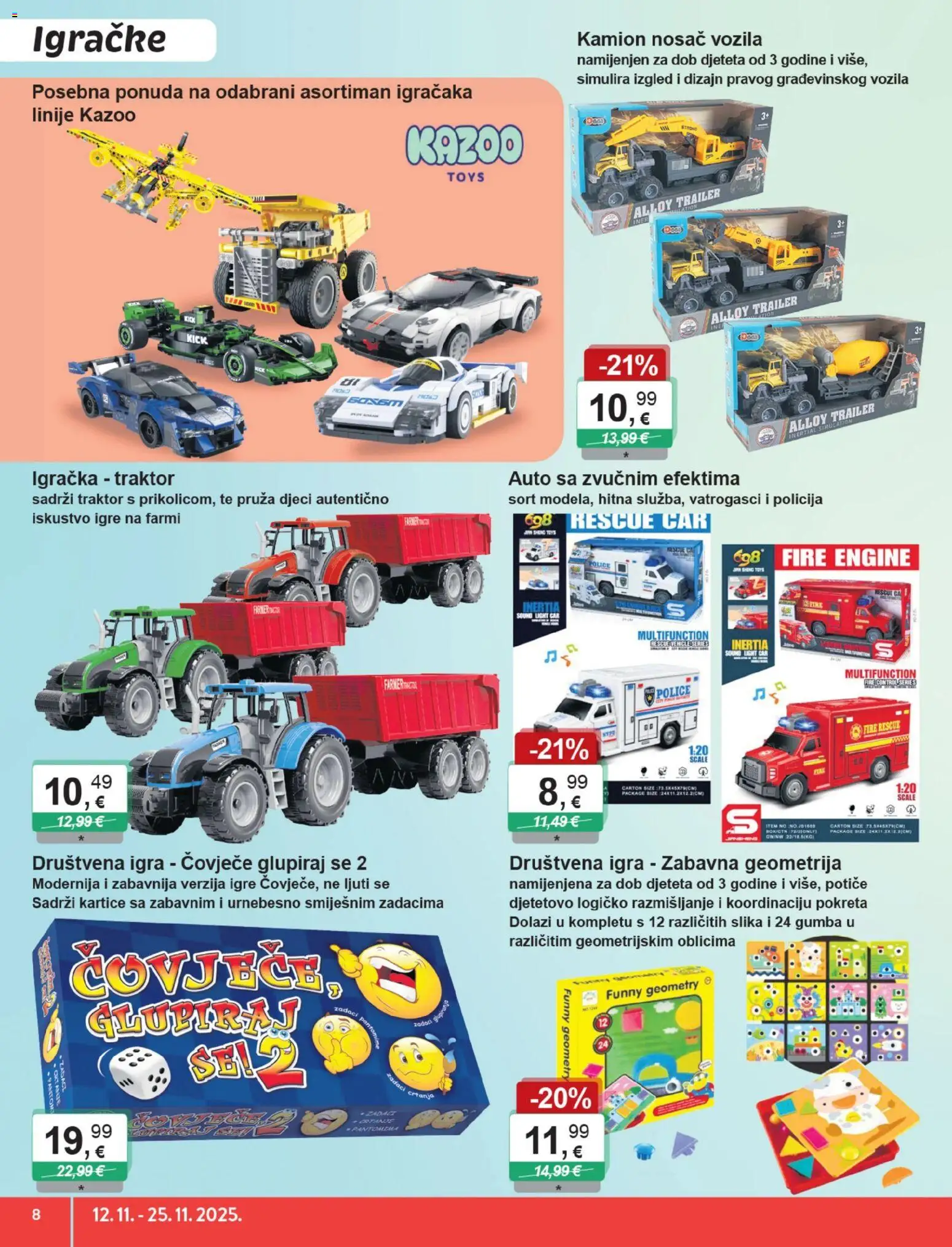 KTC katalog | vrijedi od 12.11.2025 | Stranica: 8 | Proizvodi: Traktor, Igra