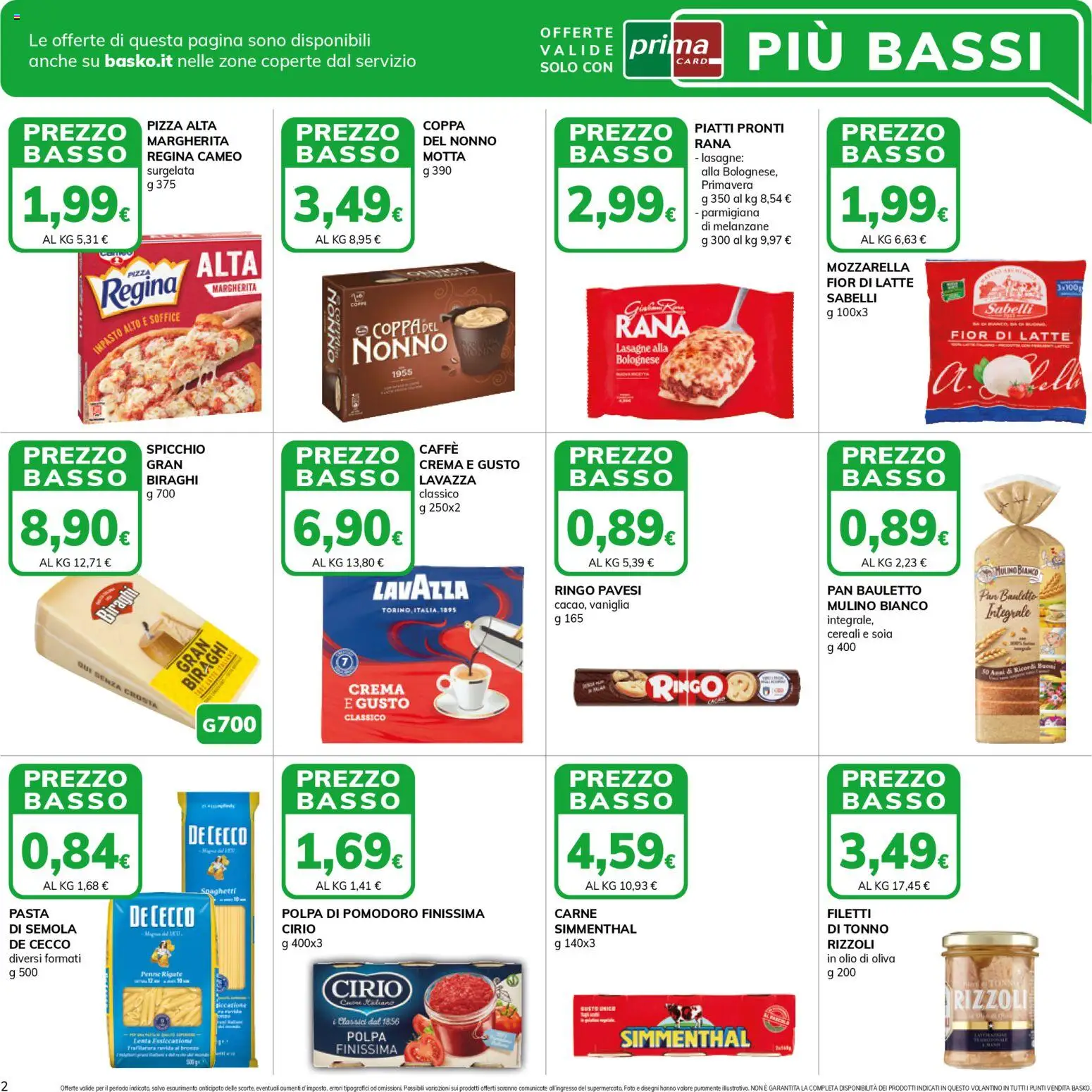 Volantino Basko del 21.04.2026 | Pagina: 2 | Prodotti: Pomodoro, Olio, Pasta, Olio di Oliva