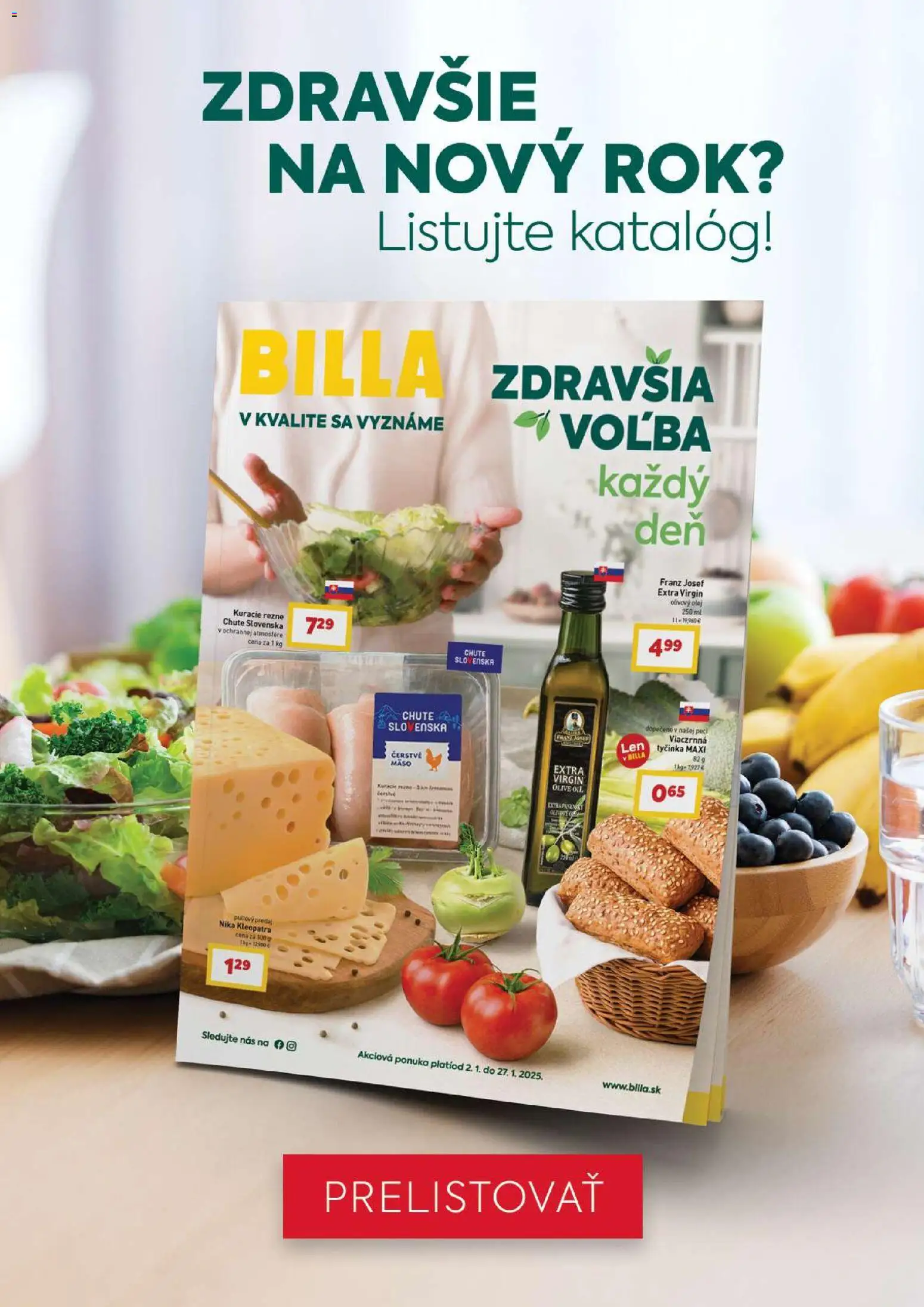 Nové Billa akcie – leták je platný od 02.01.2026 | Strana: 9 | Produkty: Olej, Olivový olej, Kuracie rezne
