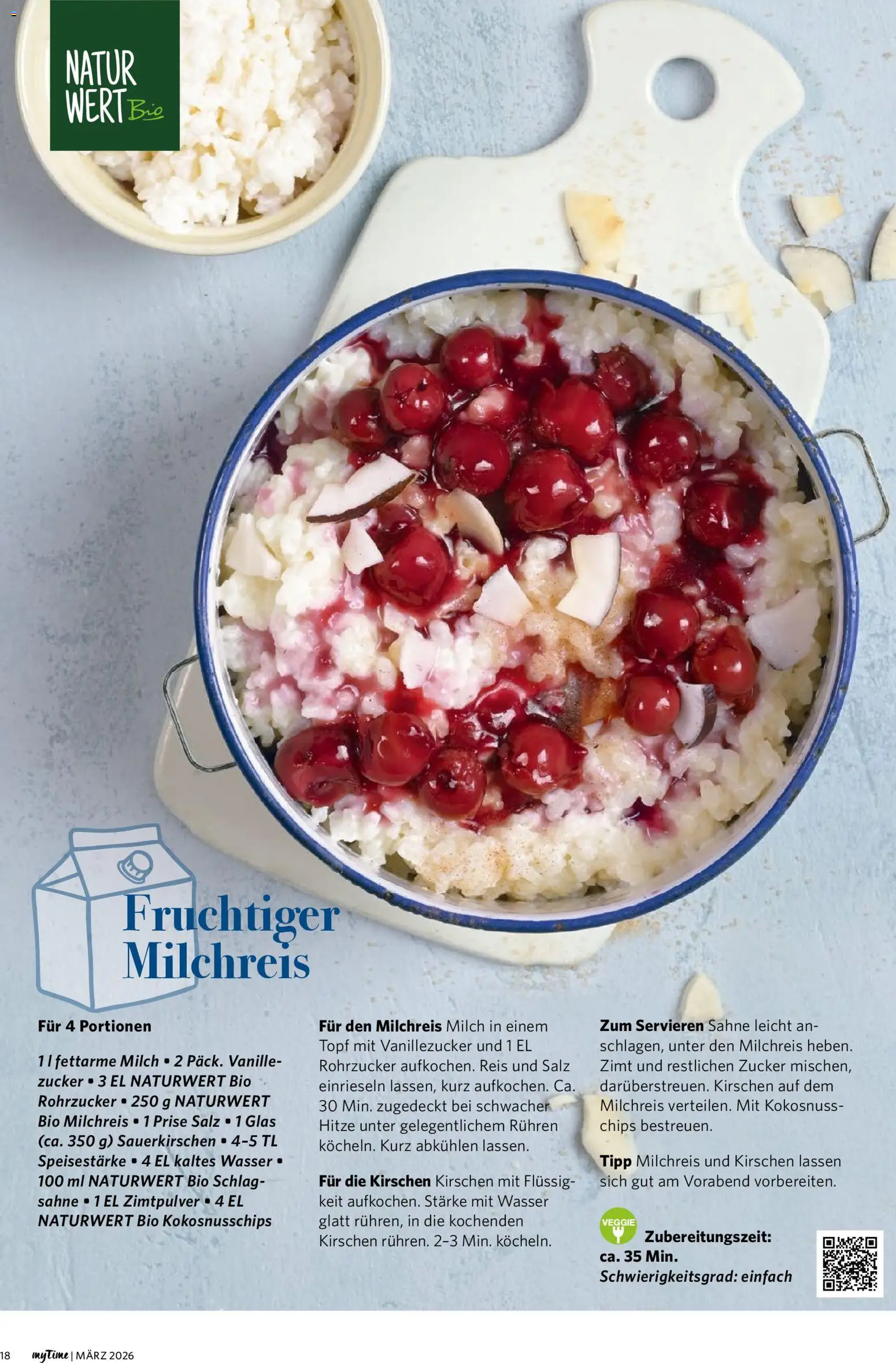 Combi myTime März 2026 – gültig ab 01.03.2026 | Seite: 18 | Produkte: Milch, Wasser, Reis, Sahne