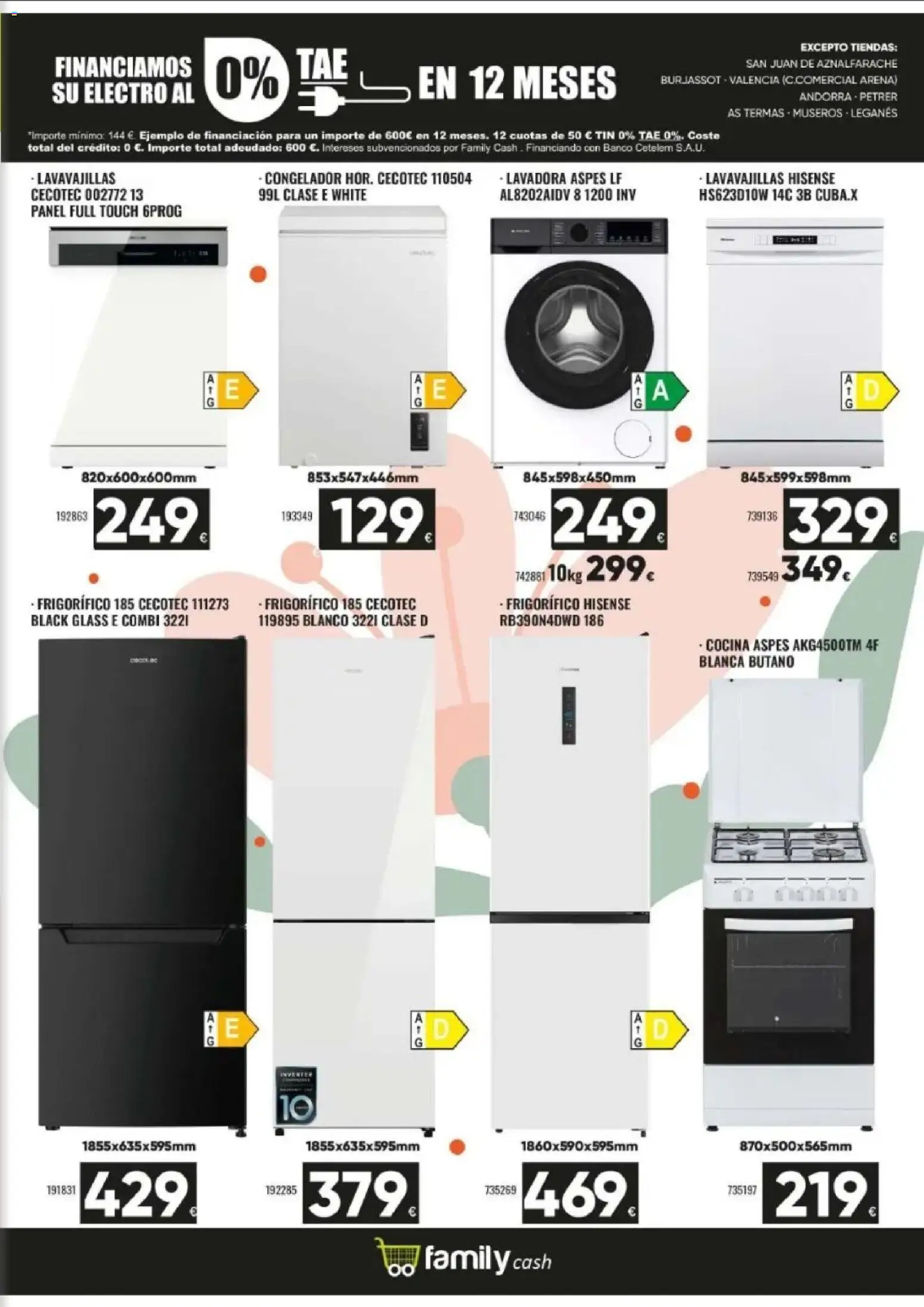 Family Cash folleto │ válido desde el 06.04.2026 | Página: 18 | Productos: Congelador, Lavadora, Cocina, Combi