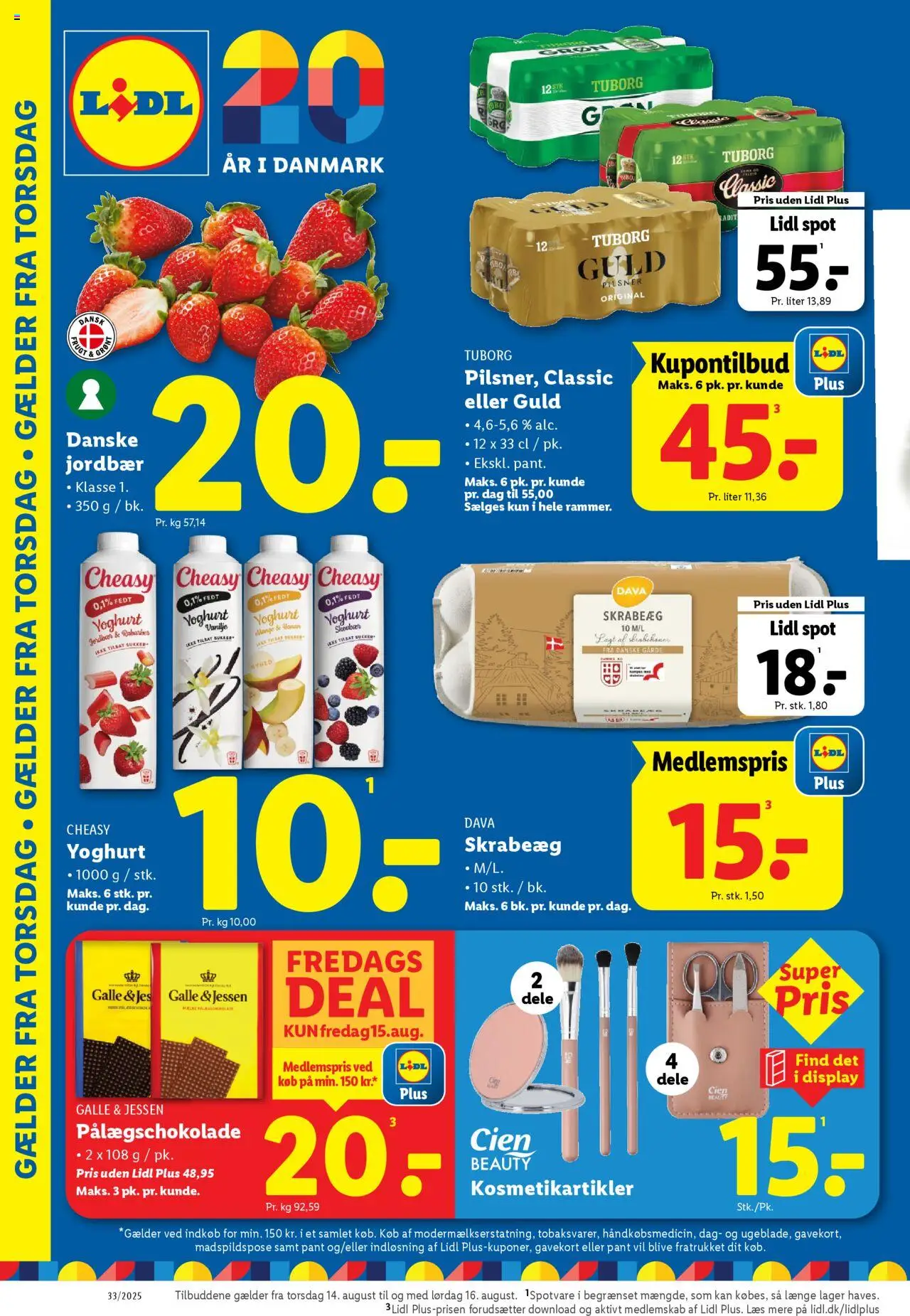 Lidl Tilbudsavis gyldig fra 10.08.2025 | Side: 19 | Produkter: Yoghurt, Pålægschokolade, Vanilje, Søm