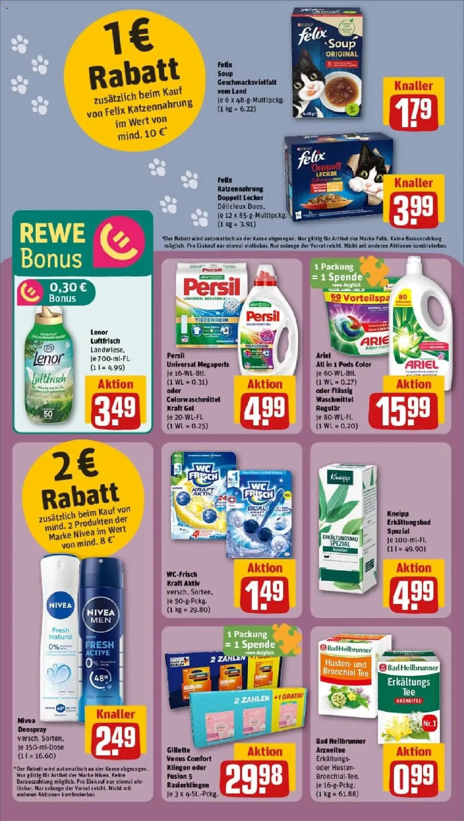 Rewe prospekt Am Ettersberg / Berlstedt	 – gültig ab 02.02.2026 | Seite: 30 | Produkte: Bad, Waschmittel, Deospray, Persil