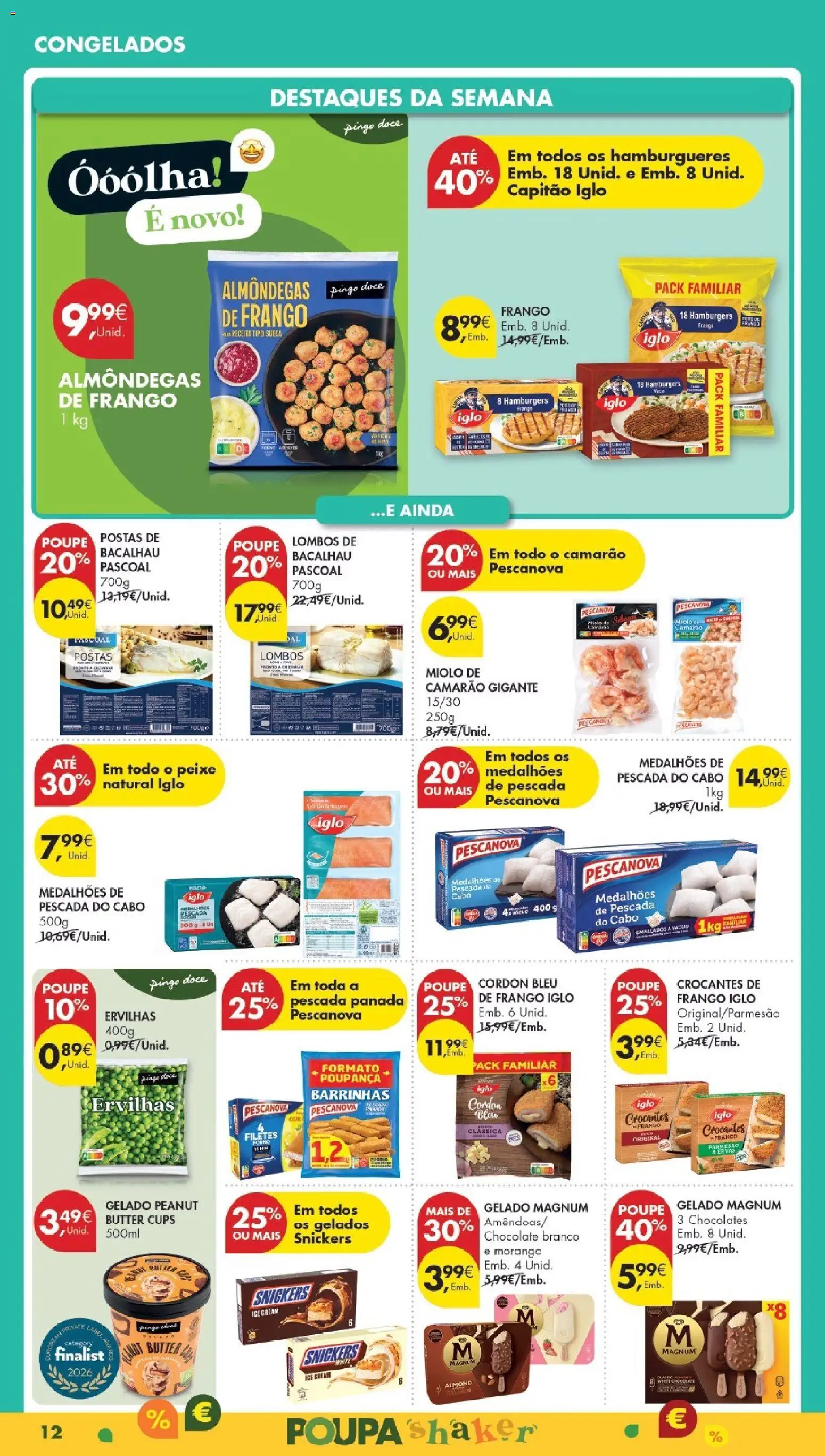 Pingo Doce Poupe Esta Semana Madeira │ válido de 03.03.2026 | Página: 12 | Produtos: Bacalhau, Pescada, Capitão iglo, Peixe