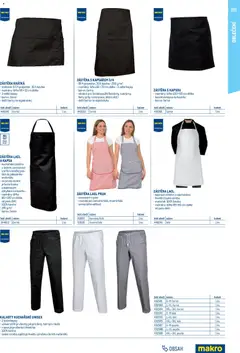 Náhled letáku Makro leták - Gastro vybavení a zařízení od 01.02.2026 | Strana: 231 | Produkty: Kalhoty, Zástěra, Oblečení, Barvy