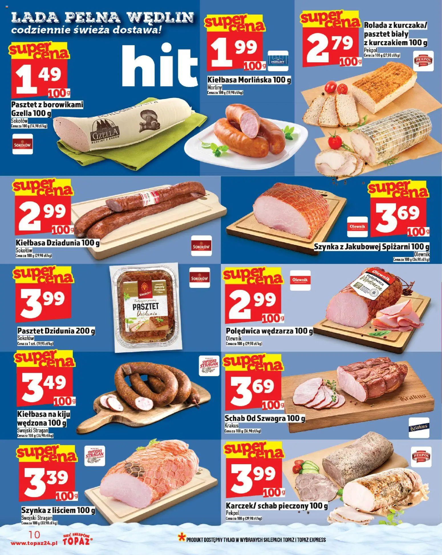 Topaz Black Friday od 27.11.2025 | Strona: 10 | Produkty: Kiełbasa, Schab, Rolada, Schab pieczony