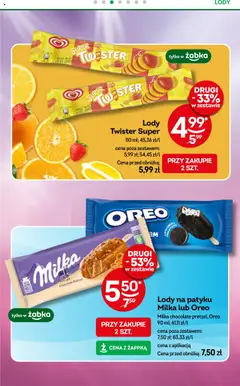 Żabka Gazetka od 18.06.2025 | Strona: 36 | Produkty: Milka, Lody na patyku, Lody
