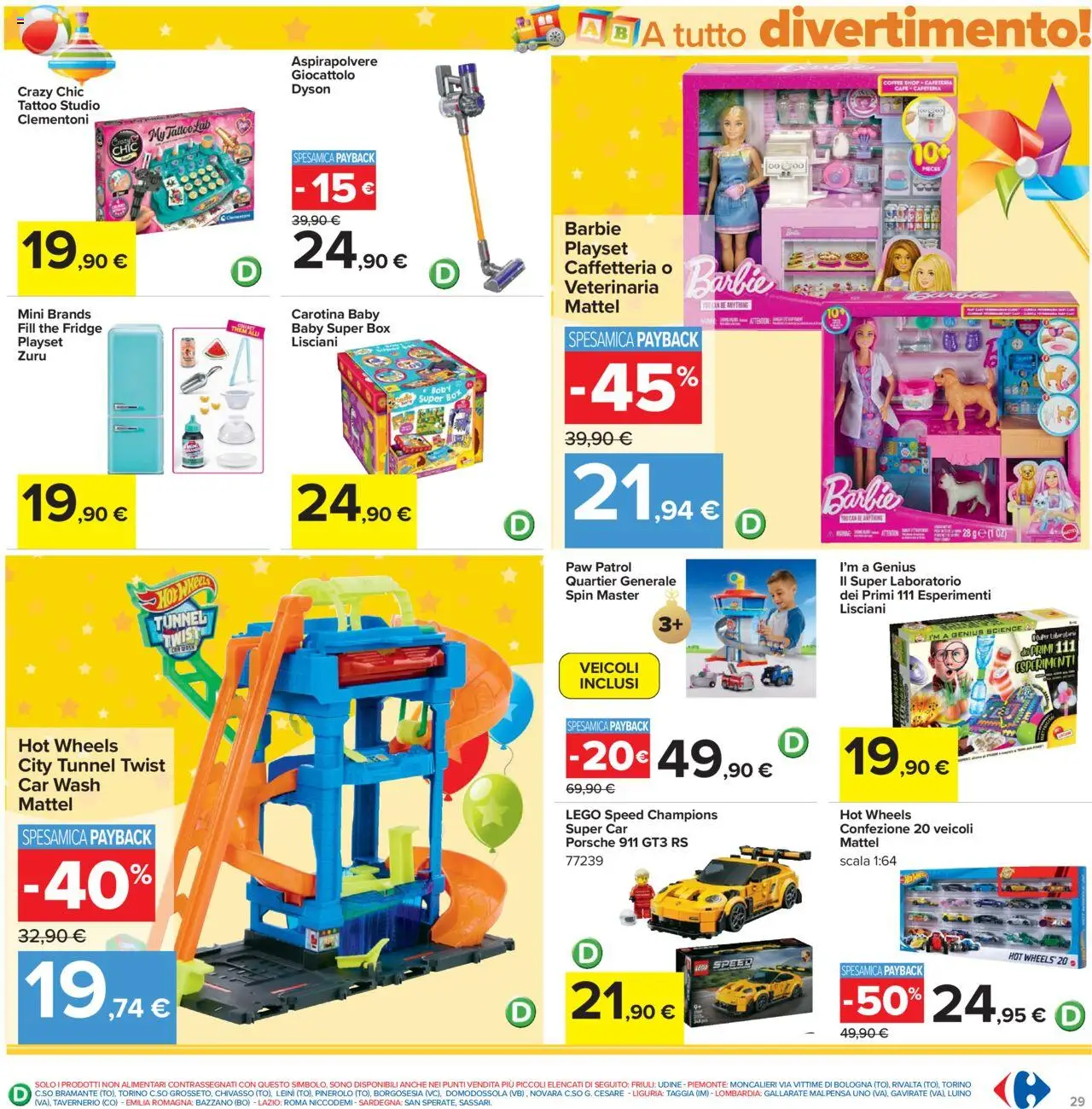 Volantino Carrefour del 23.10.2025 | Pagina: 29 | Prodotti: The, Scala, Aspirapolvere, Dyson