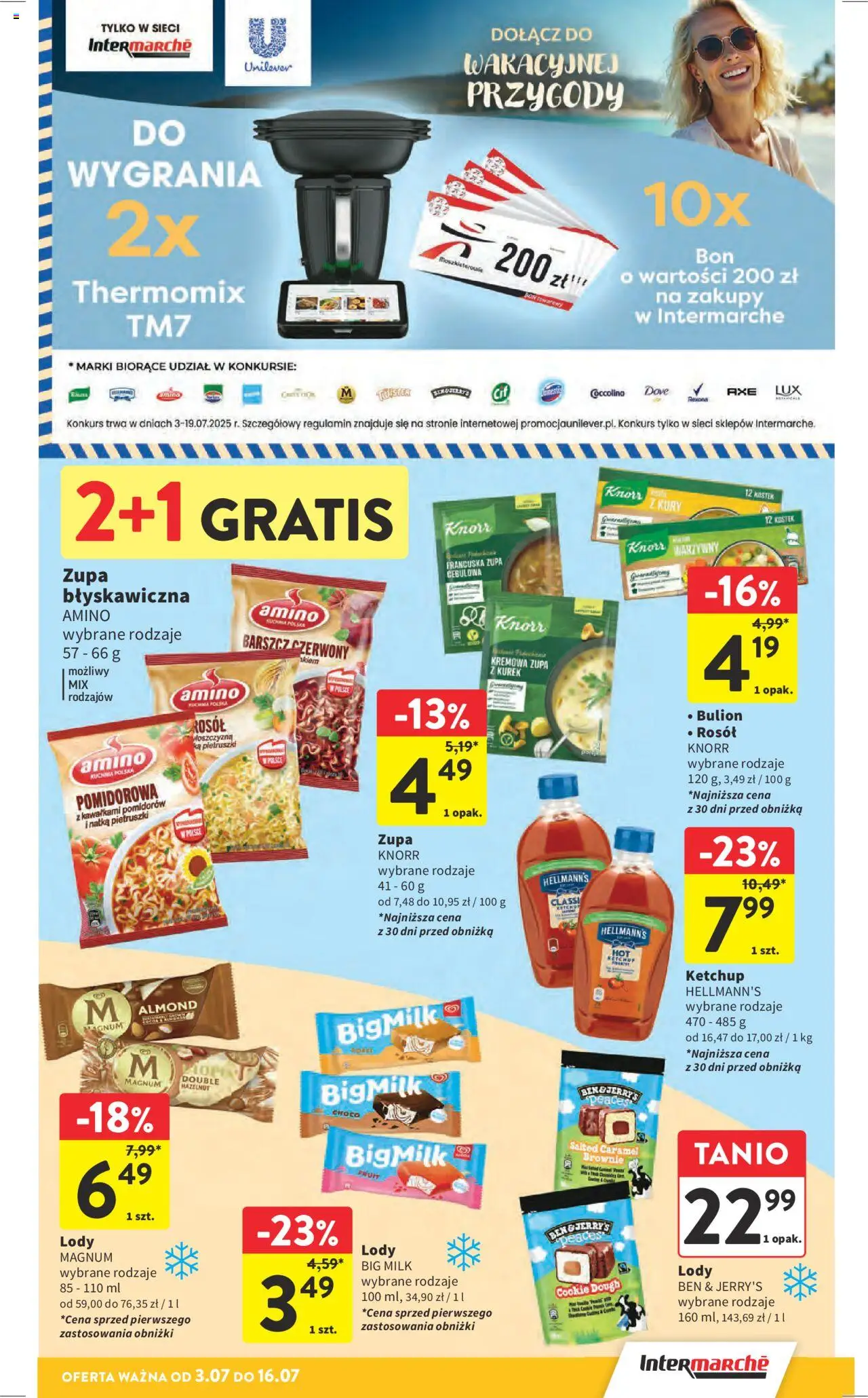 Intermarche Gazetka od 03.07.2025 | Strona: 37 | Produkty: Barszcz, Top, Ketchup, Brownie