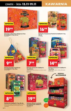 Pogląd oferty "Herbata liściasta Sir Adalbert's Tea, 60 g:, Herbata liściasta Sir Adalbert's Tea, 60 g: wdzięczność, radość, miłość, dobrostan" - ważna od 13.11.2025 | Strona: 60