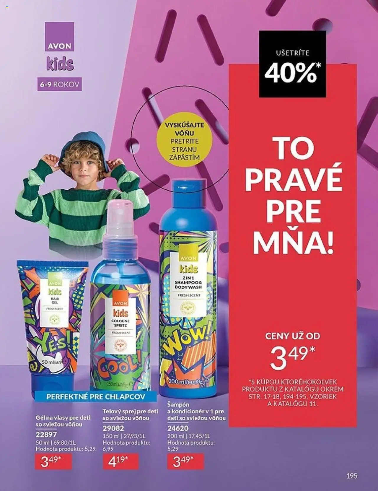 Nové Avon akcie – leták je platný od 01.10.2025 | Strana: 195 | Produkty: Šampón, Kondicionér