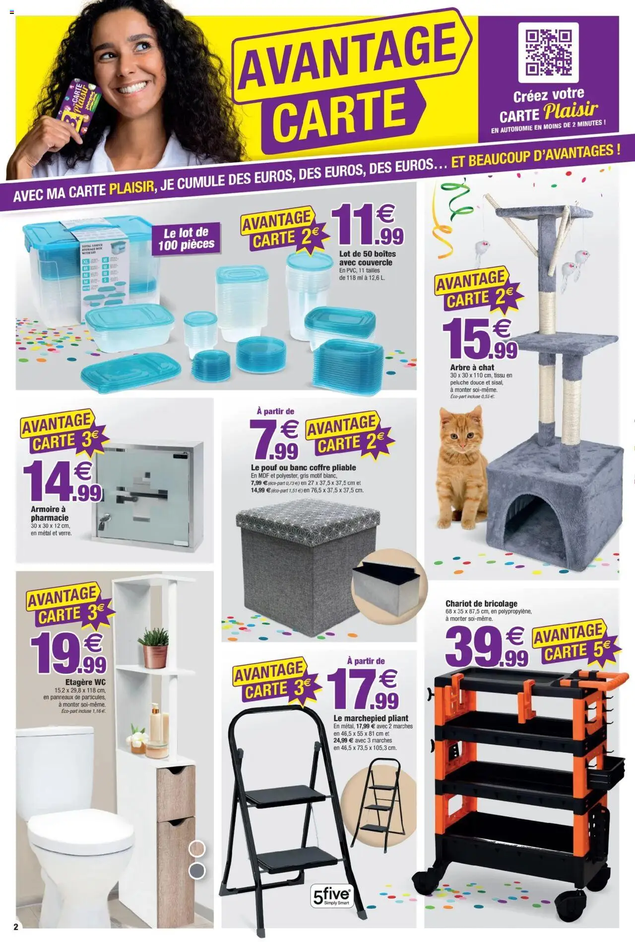  | Page: 2 | Produits: Banc coffre, Arbre à chat, Pouf ou banc, Armoire à pharmacie