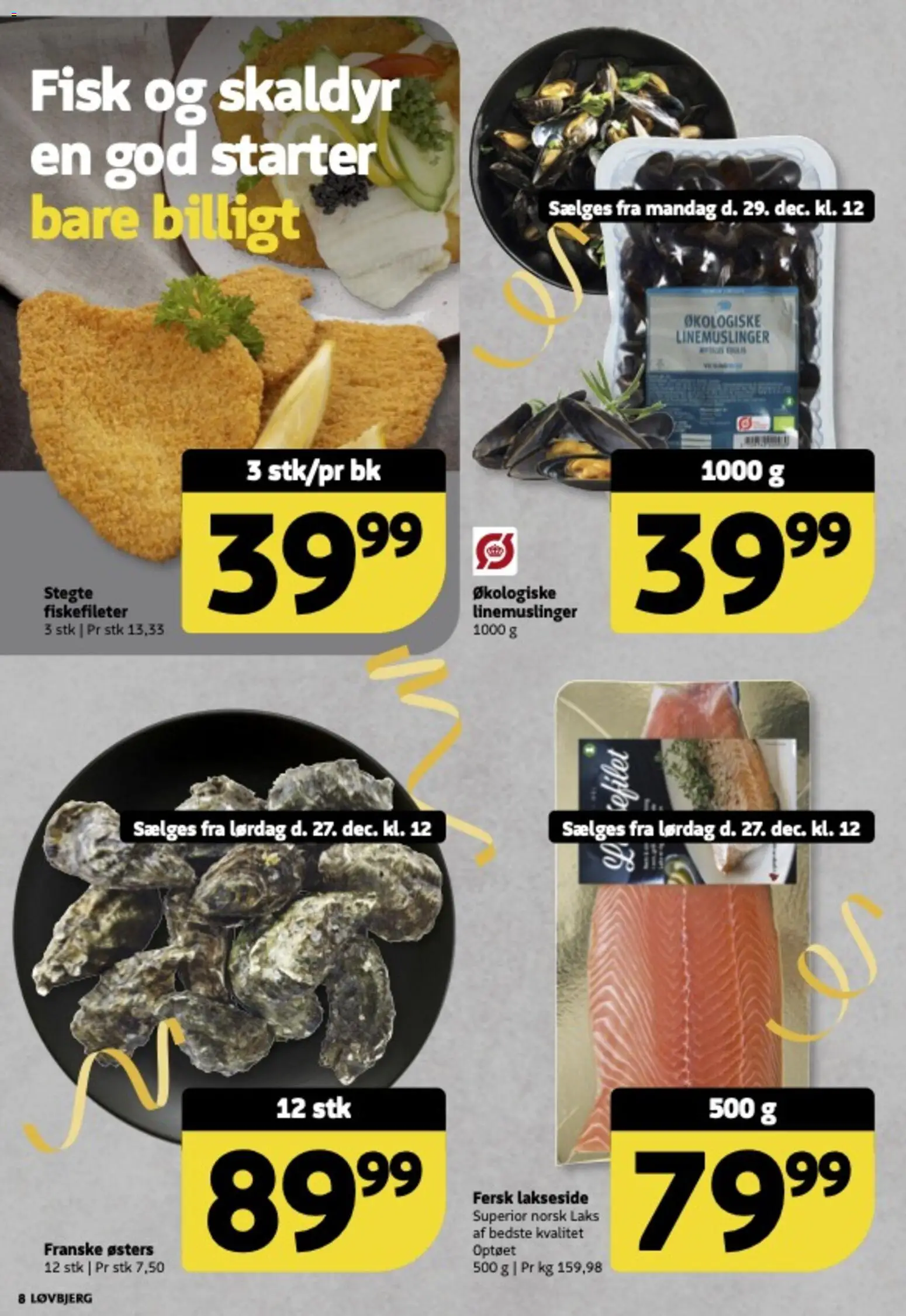 Løvbjerg tilbudsavis – gyldig fra 27.12.2025 | Side: 8 | Produkter: Fisk