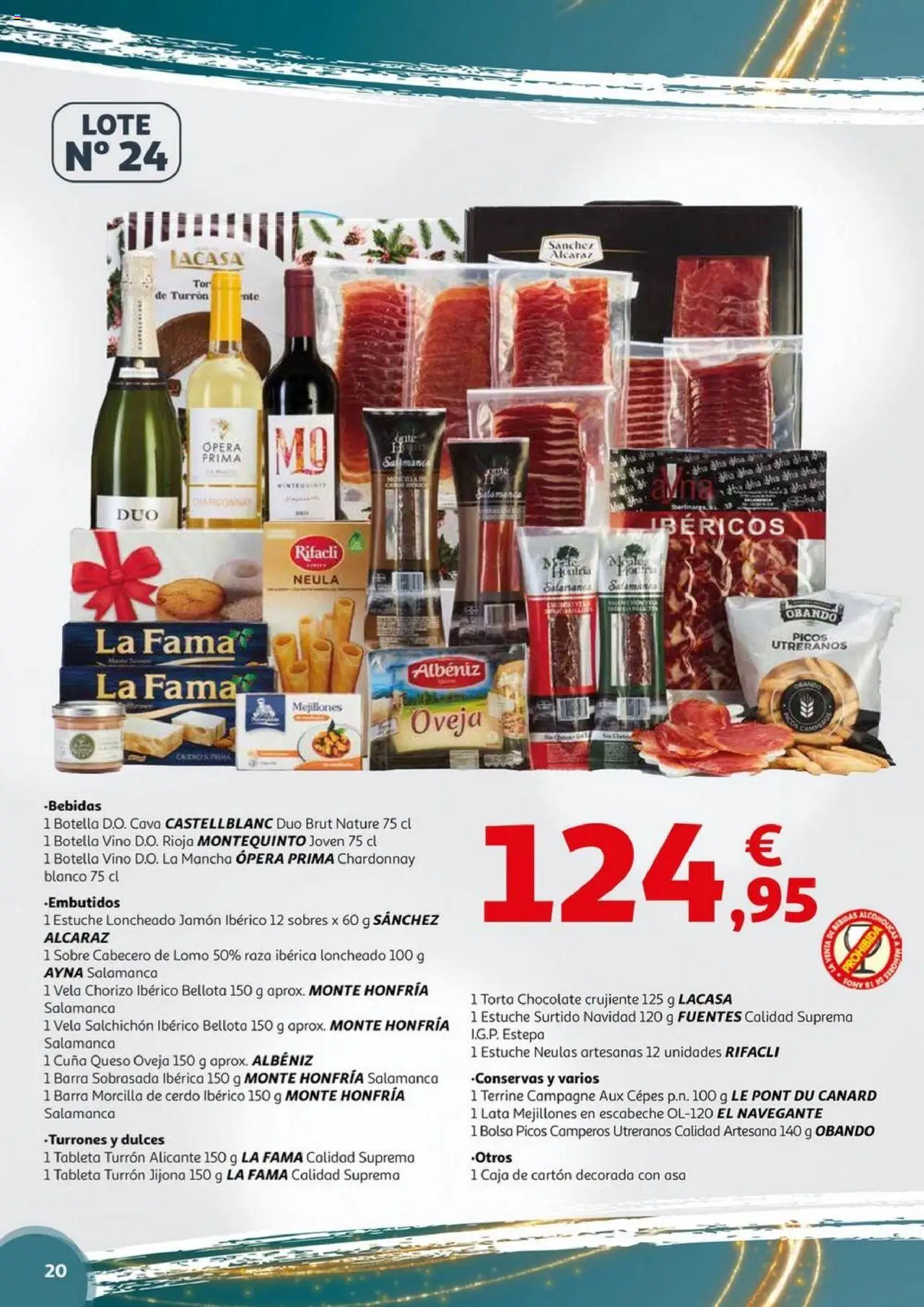 Alcampo - Nacional │ válido desde el 06.11.2025 | Página: 20 | Productos: Jamón ibérico, Tableta, Vela, Sobrasada