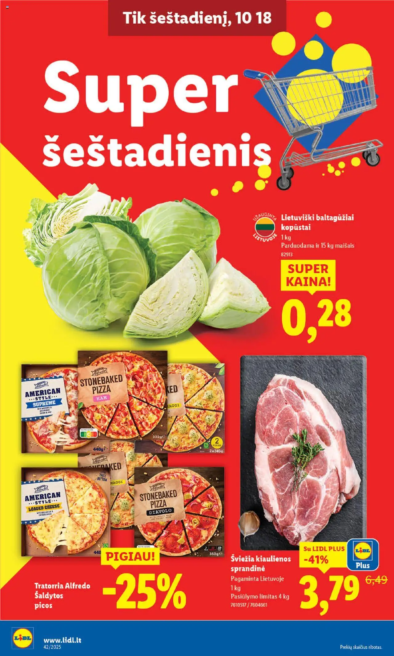 LIDL akcijos nuo 16.10.2025 | Puslapis: 2 | Prekių: Kiaulienos