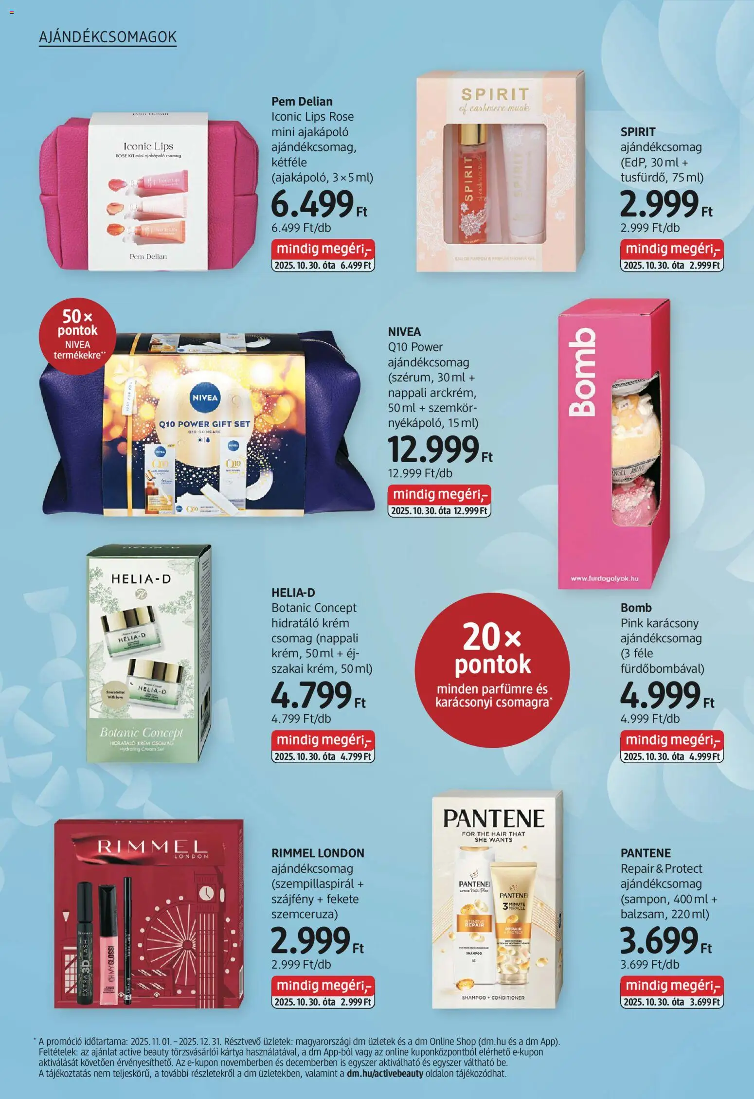 DM Drogerie Markt akciós ujság - amely érvényes a következő dátumtól: 30.10.2025 | Oldal: 20 | Termékek: Szempillaspirál, Sál, Szemceruza, Szájfény