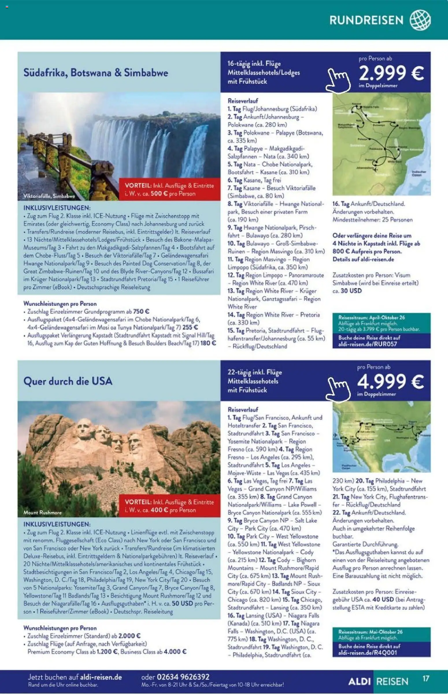 Aldi Süd Reisemagazin November 2025 – gültig ab 01.11.2025 | Seite: 17
