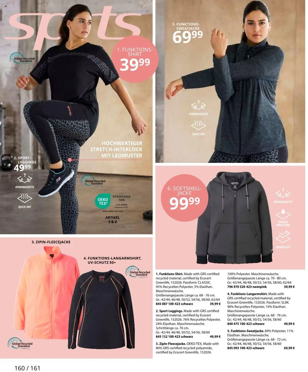 Ulla Popken Prospekt 	 – gültig ab 01.10.2025 | Seite: 160 | Produkte: Shirt, Sweatjacke, Jacke, Leggings
