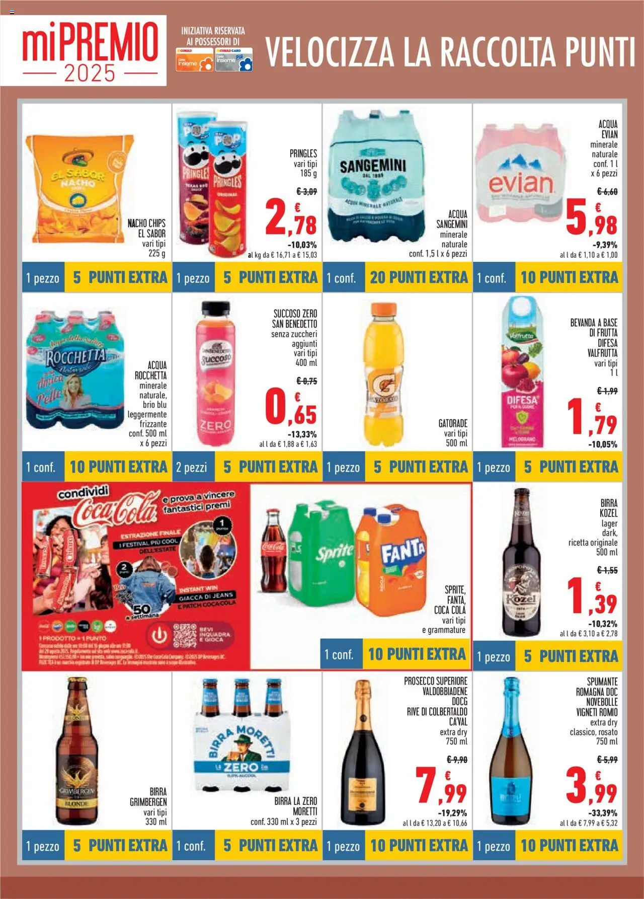 Volantino Conad del 17.07.2025 | Pagina: 14 | Prodotti: Acqua, Frutta, Jeans, Coca Cola