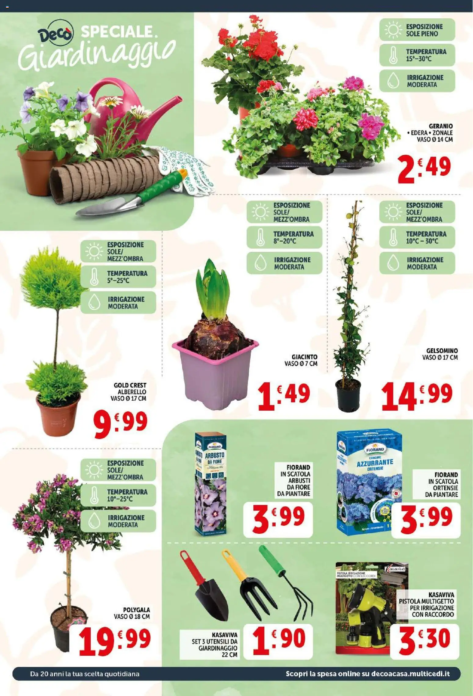 Volantino Decò del 17.03.2026 | Pagina: 22 | Prodotti: Concime, Scatola, Vaso