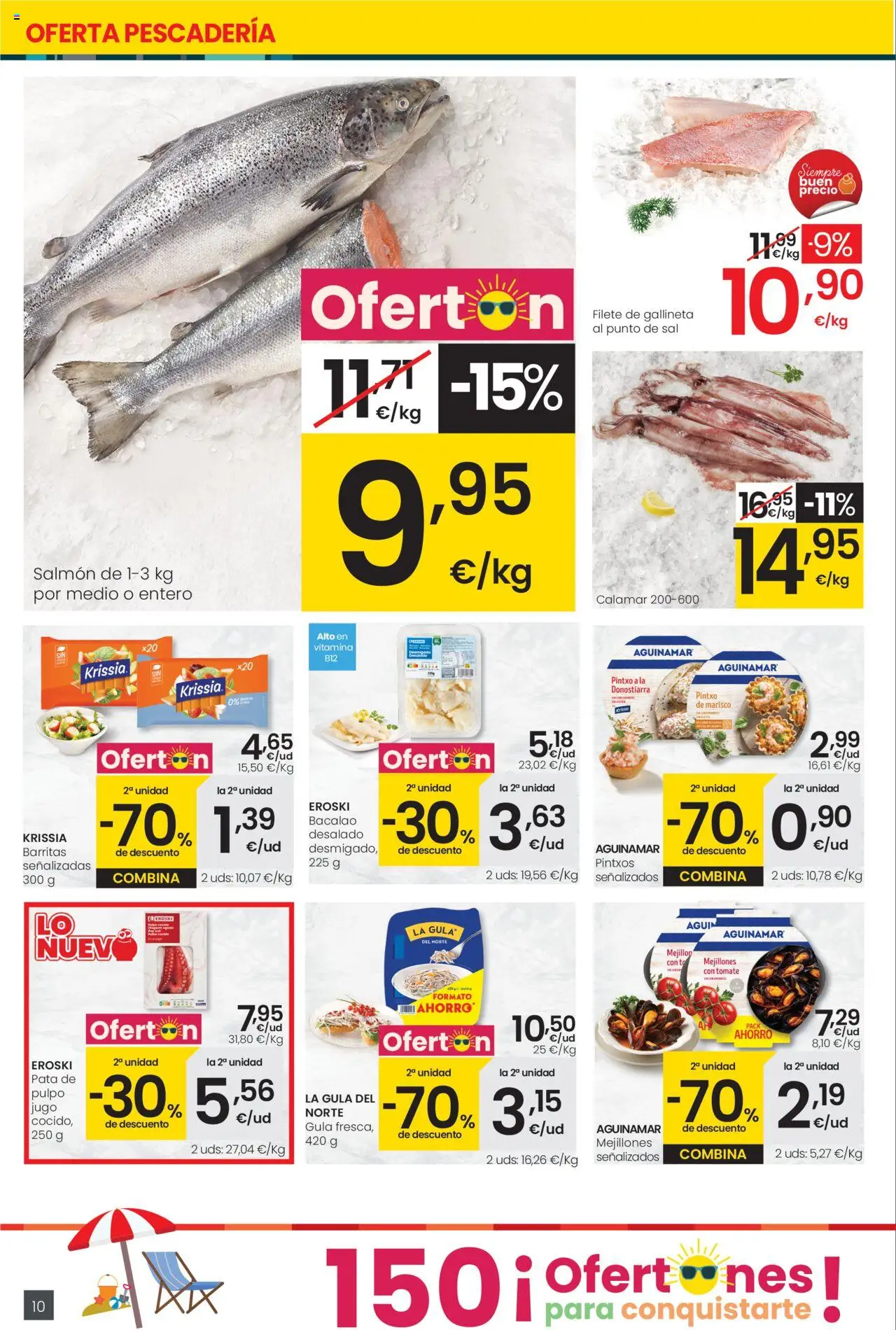 Eroski - Center │ válido desde el 31.07.2025 | Página: 10 | Productos: Jugo, Filete