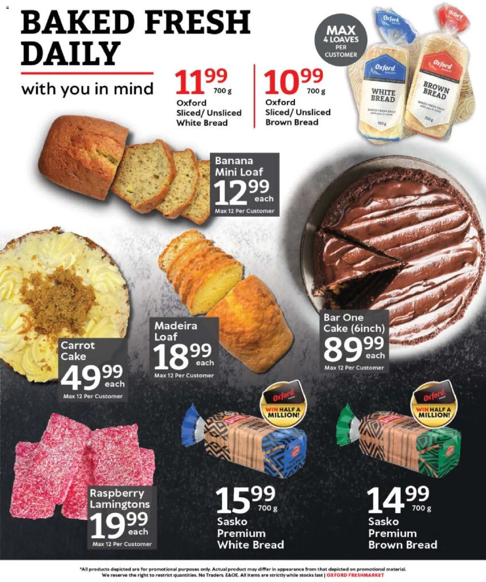 New Oxford Freshmarket catalogue – valid from 05.11.2025 | Page: 19 | Products: Cake, Bread