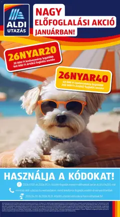 Aldi Utazás katalógus - amely érvényes a következő dátumtól: 22.01.2026