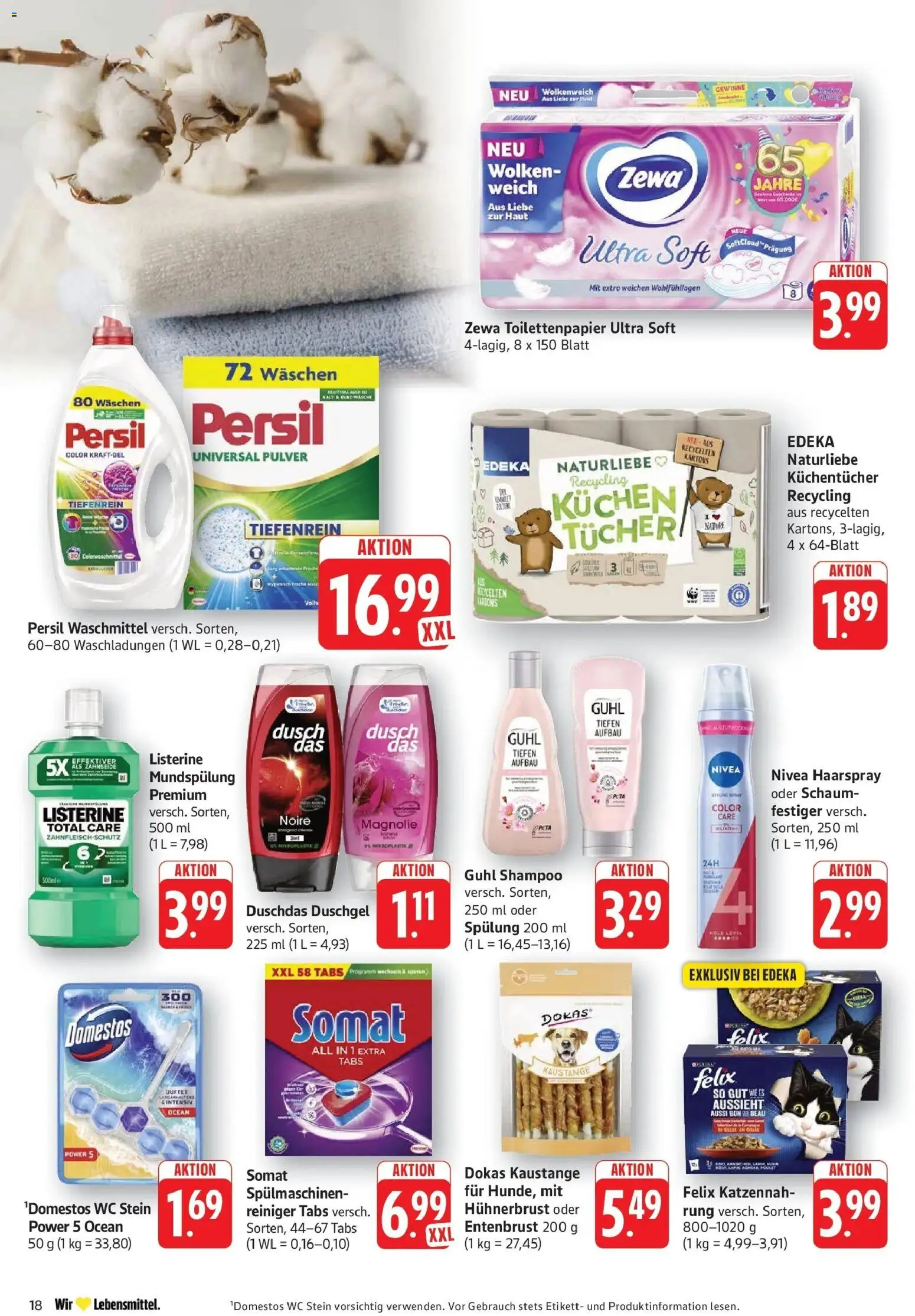 Edeka prospekt Göppingen	 – gültig ab 02.03.2026 | Seite: 18 | Produkte: Haarspray, Duschgel, Waschmittel, Kuchen