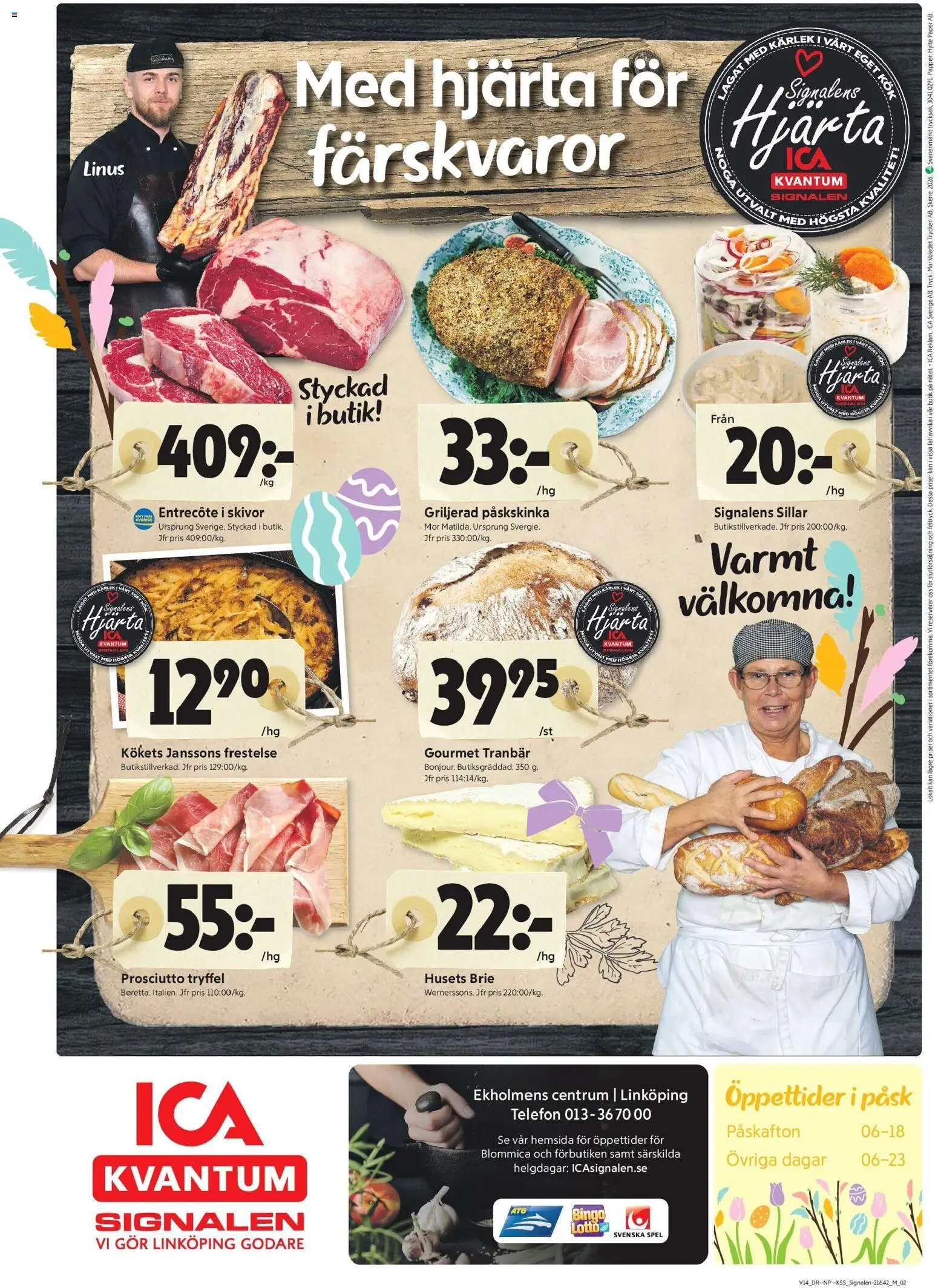 ICA Kvantum reklamblad aktuell från 30.03.2026 | Sida: 10 | Produkter: Entrecote, Telefon, Spel