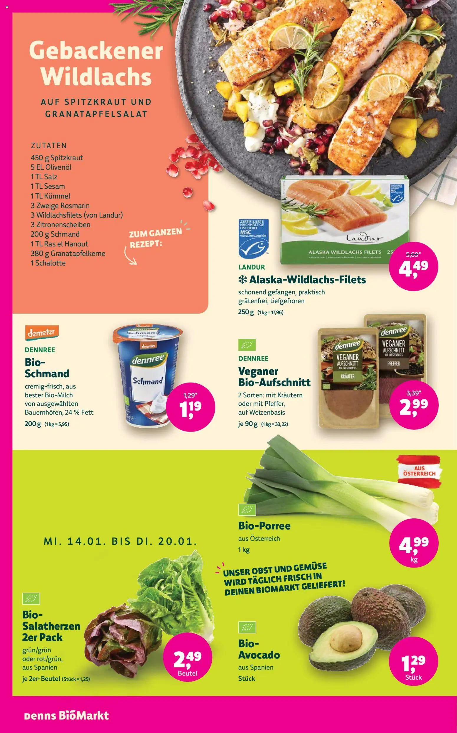 Denns BioMarkt Flugblatt gültig ab 14.01.2026 | Seite: 10 | Produkte: Getreide, Flocken, Kürbis, Schokolade
