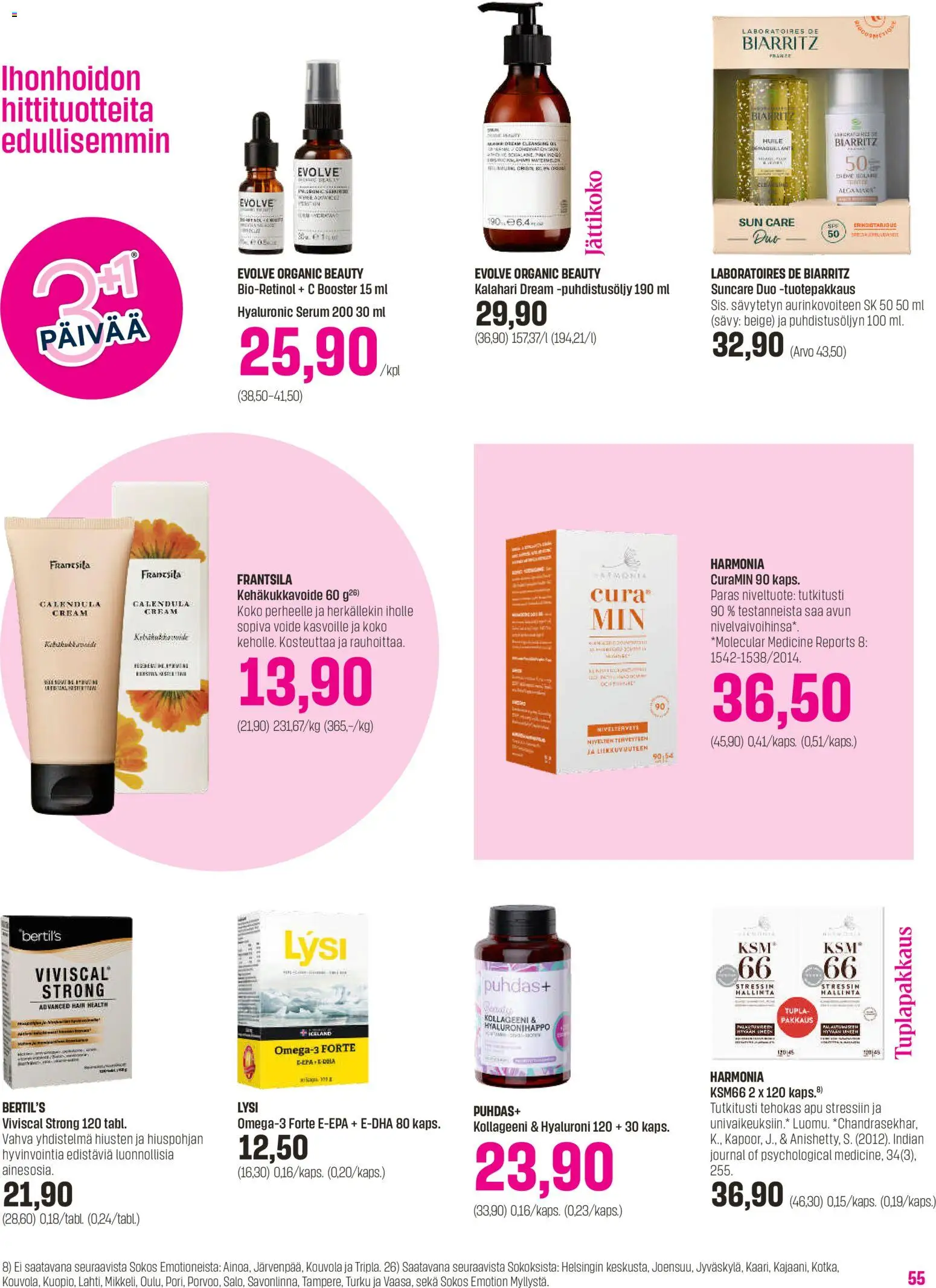 Sokos tarjoukset - Emotion 3plus1 – voimassa 25.03.2026 alkaen | Sivu: 55