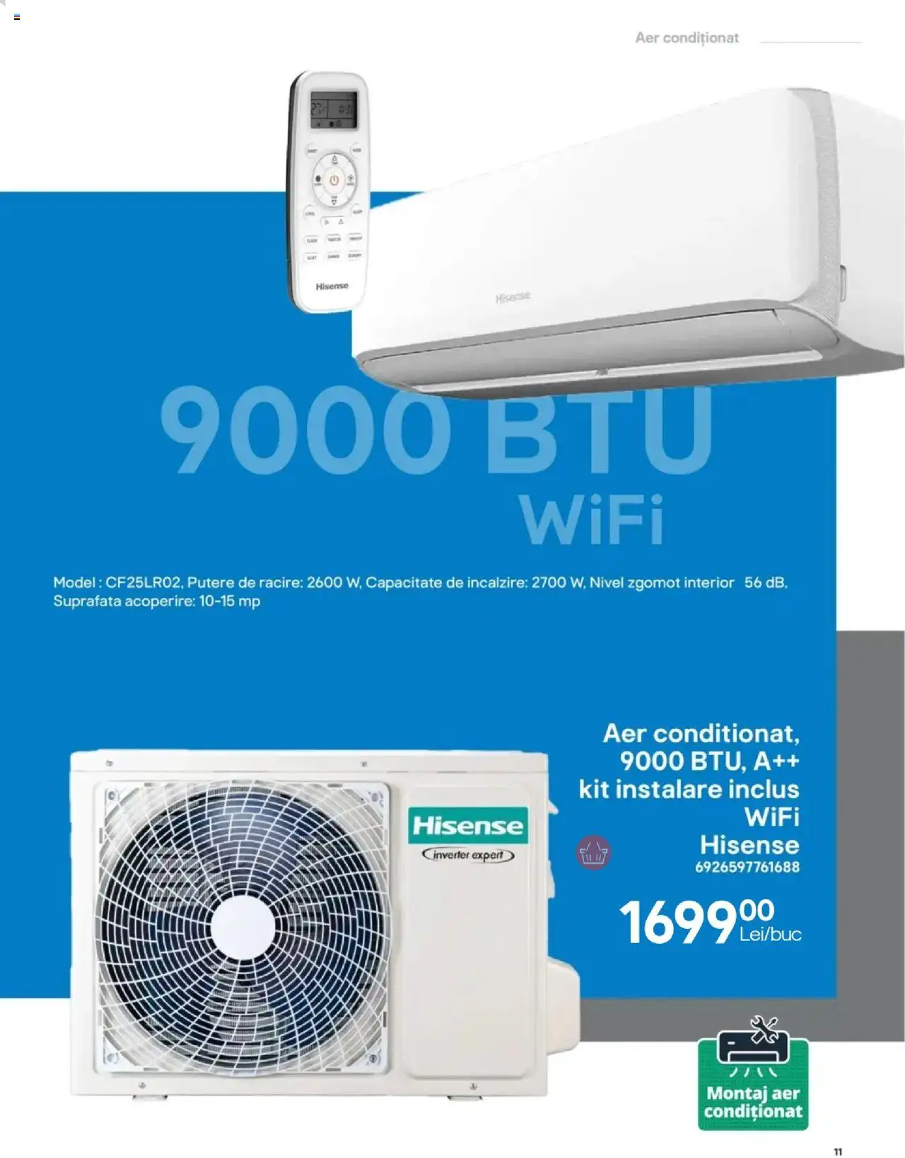 Brico Depot catalog - La Brico te răcorești pe măsură – valabil de la 27.06.2025 | Pagină: 11 | Produse: Aer Condiționat