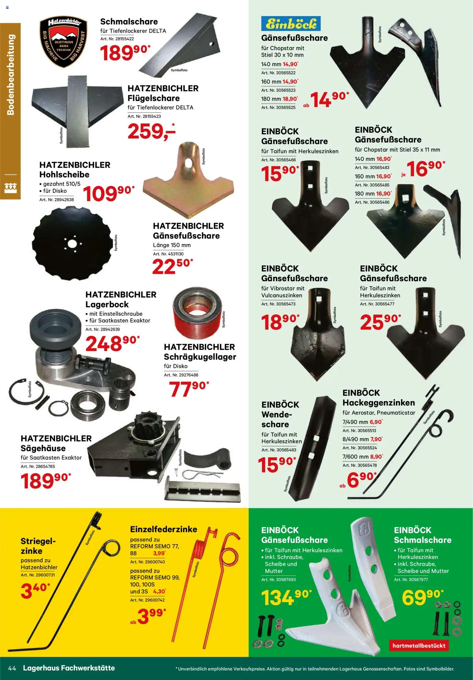 Lagerhaus Verschleißteile & Zubehör gültig ab 01.01.2026 | Seite: 44