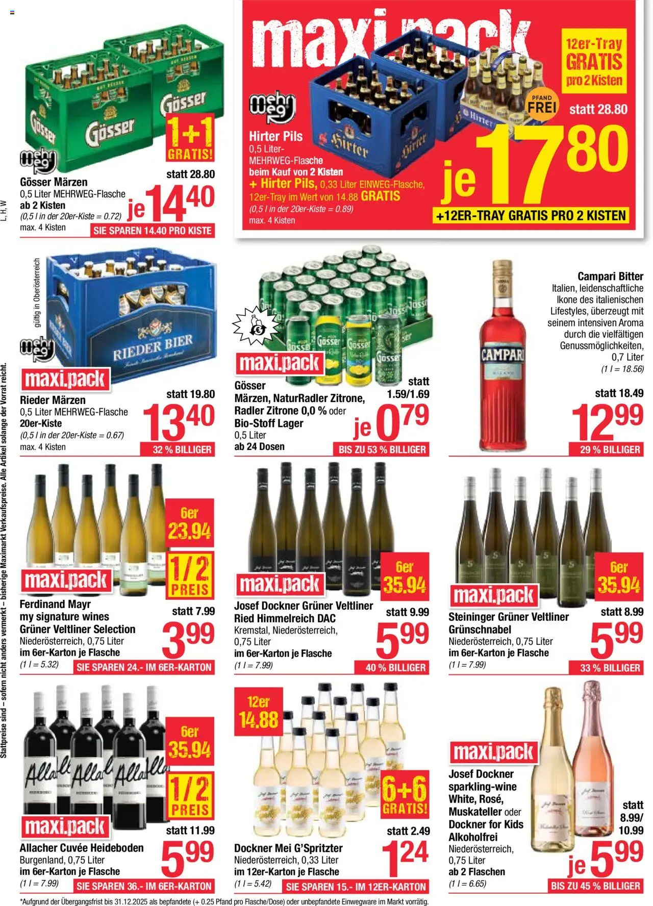 Maximarkt Flugblatt gültig ab 18.08.2025 | Seite: 12 | Produkte: Zitrone, Nauriit, Bier