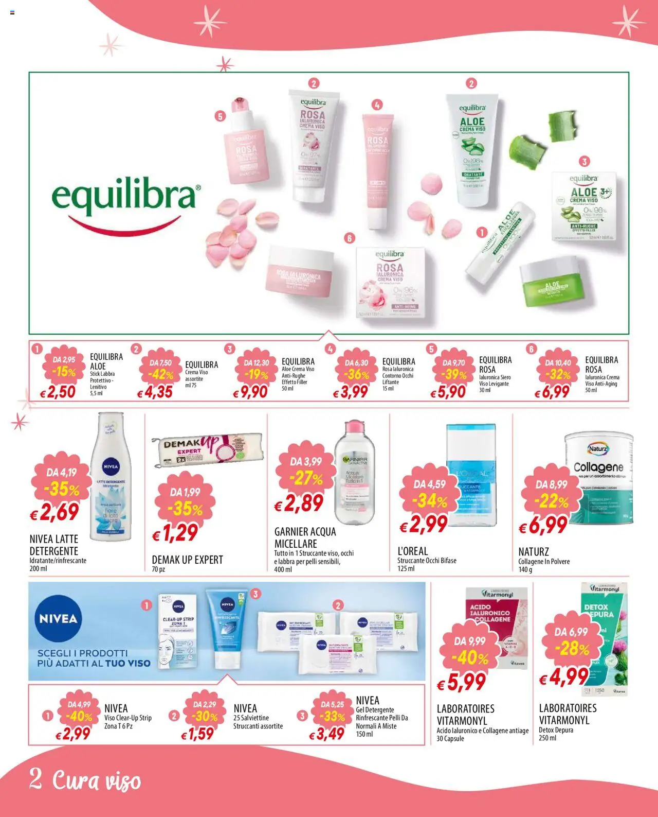 Volantino Galassia del 02.10.2025 | Pagina: 2 | Prodotti: Crema, Struccante, Detergente, Latte