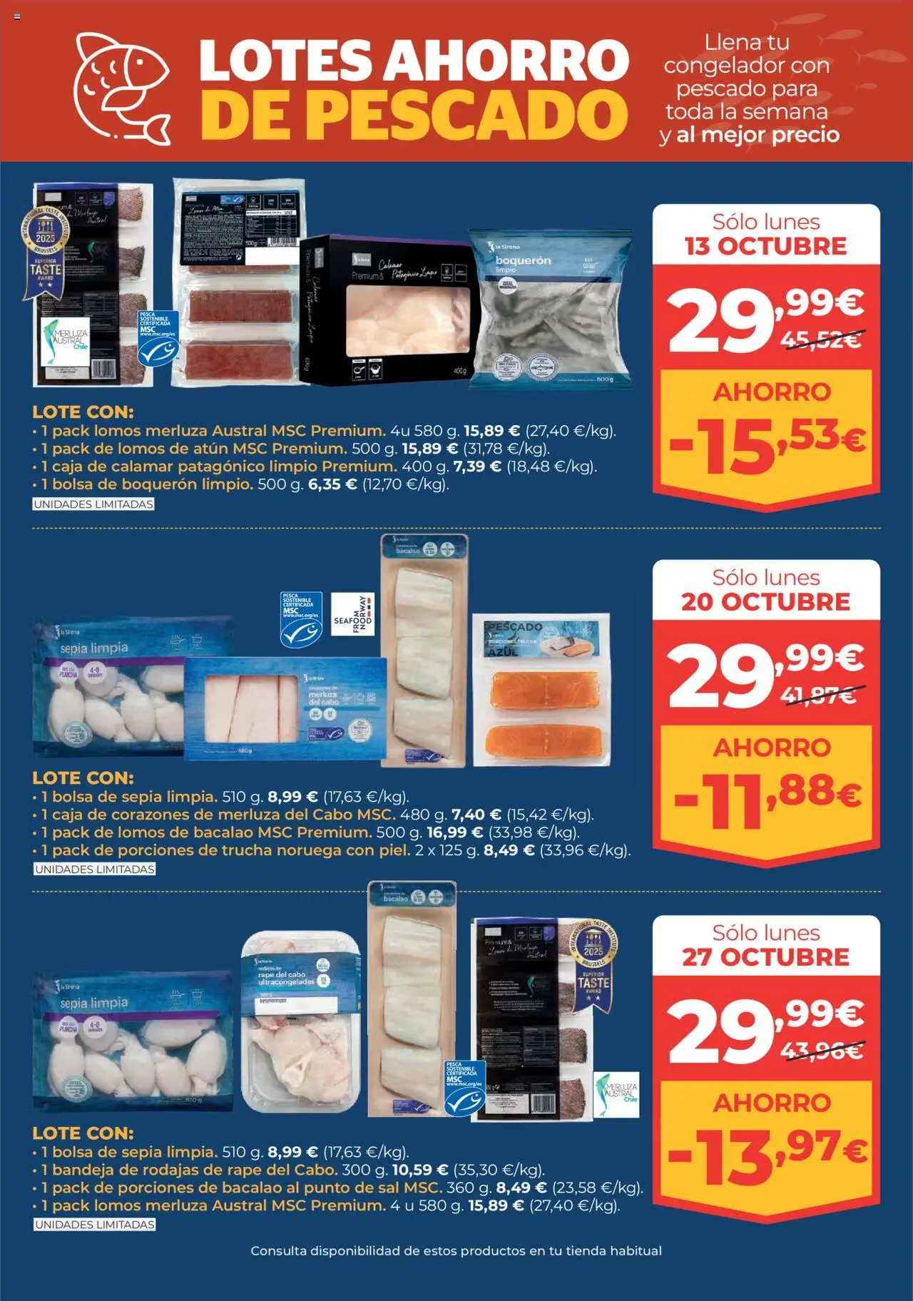 La Sirena - Ibiza │ válido desde el 09.10.2025 | Página: 8 | Productos: Funda, Bolsa, Congelador, Bandeja