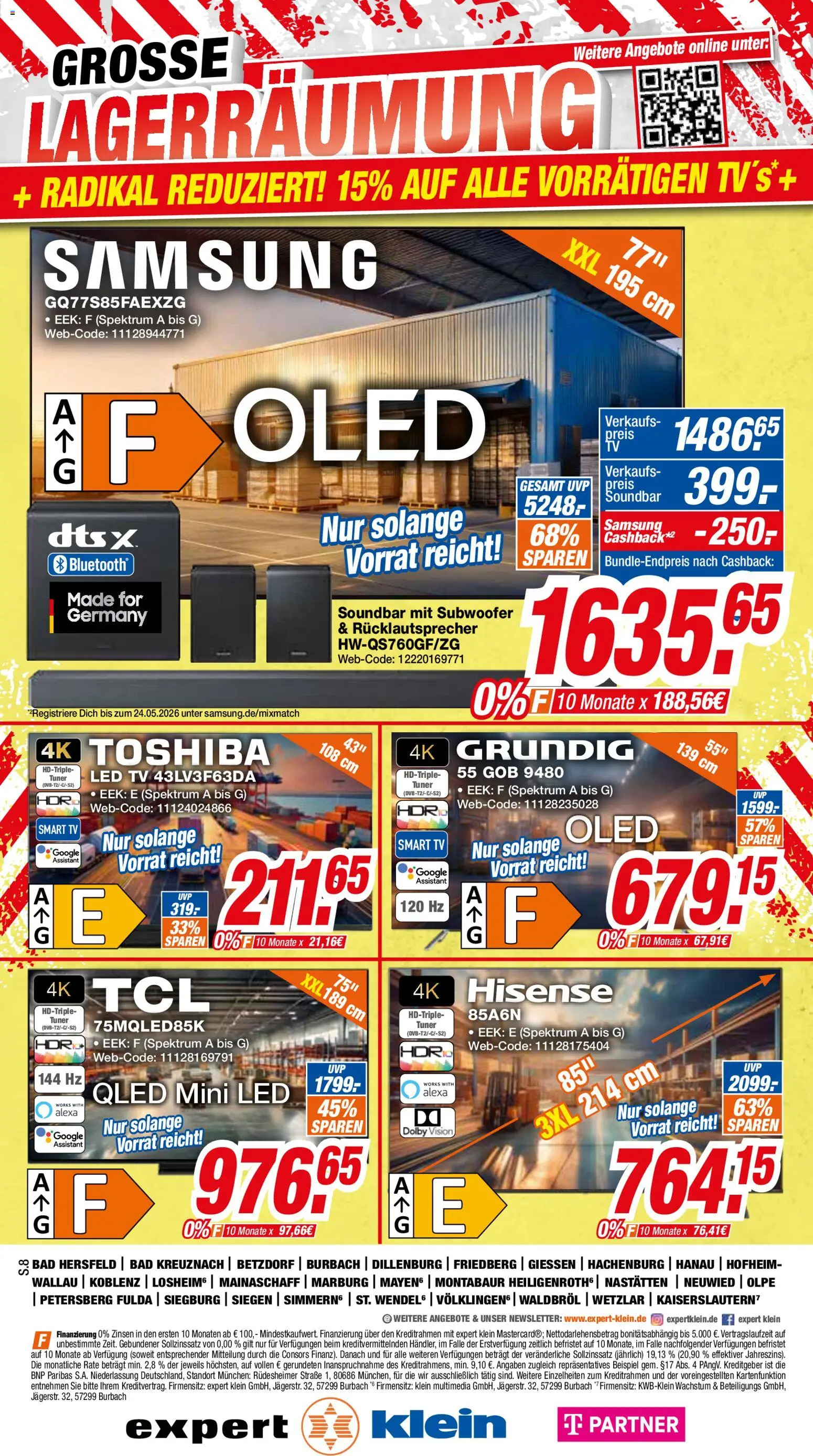 Expert Giessen – gültig ab 23.03.2026 | Seite: 8 | Produkte: Hisense, Bad, Samsung, Soundbar