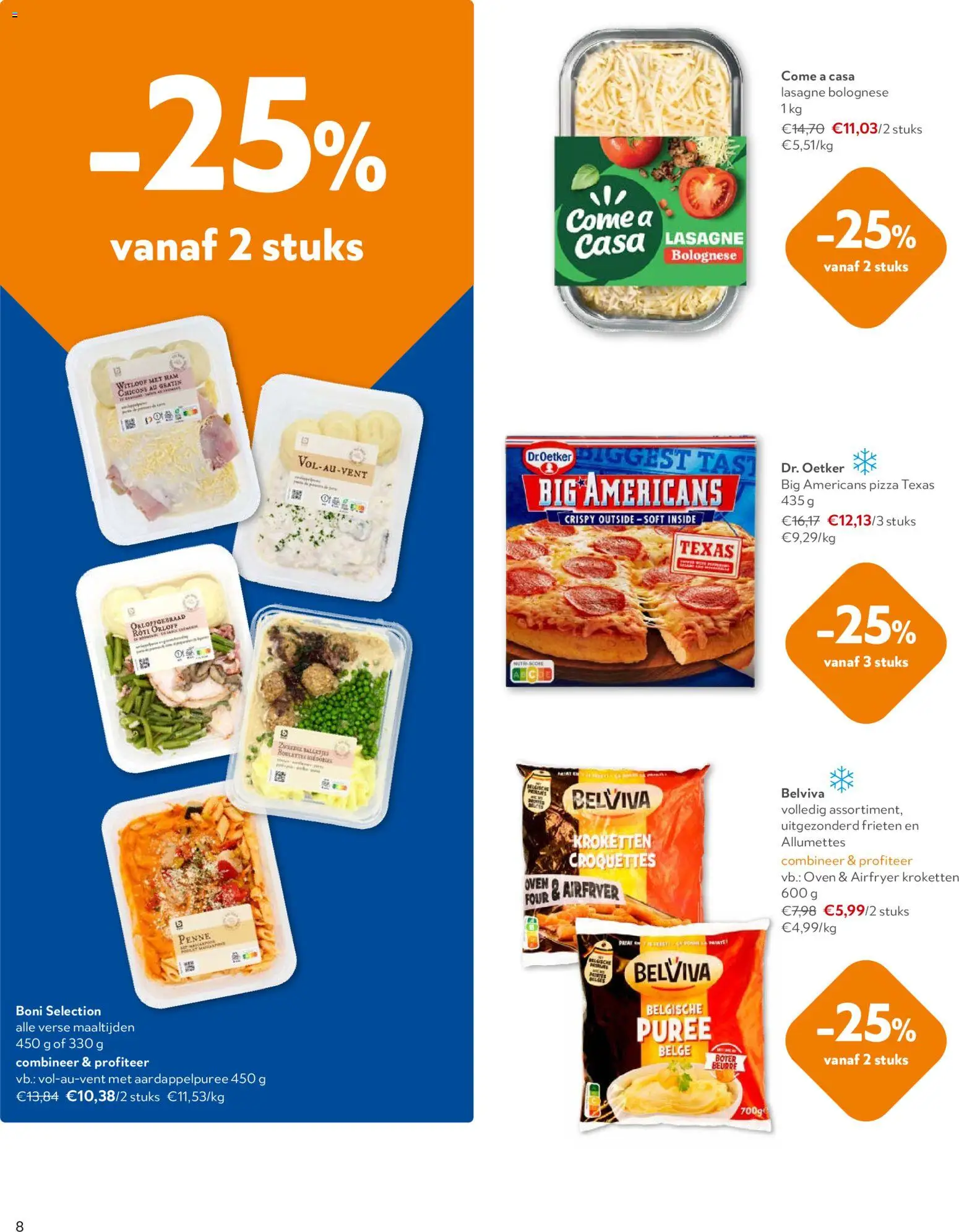 {H1} | Pagina: 8 | Producten: Pizza, Lasagne, Oven, Boter